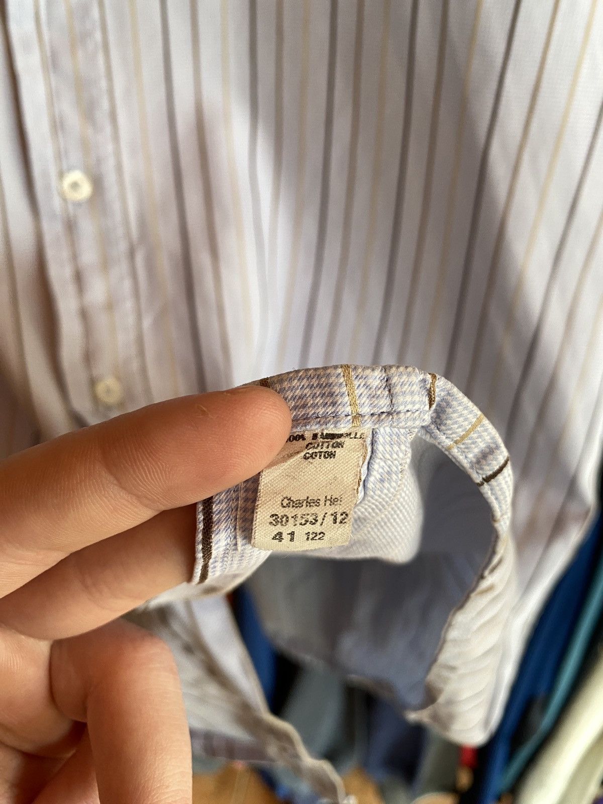 Burberry VINTAGE BURBERRY STRIPED BUTTON UP SHIRT Y2k Size US L / EU 52-54 / 3 - 8 Thumbnail