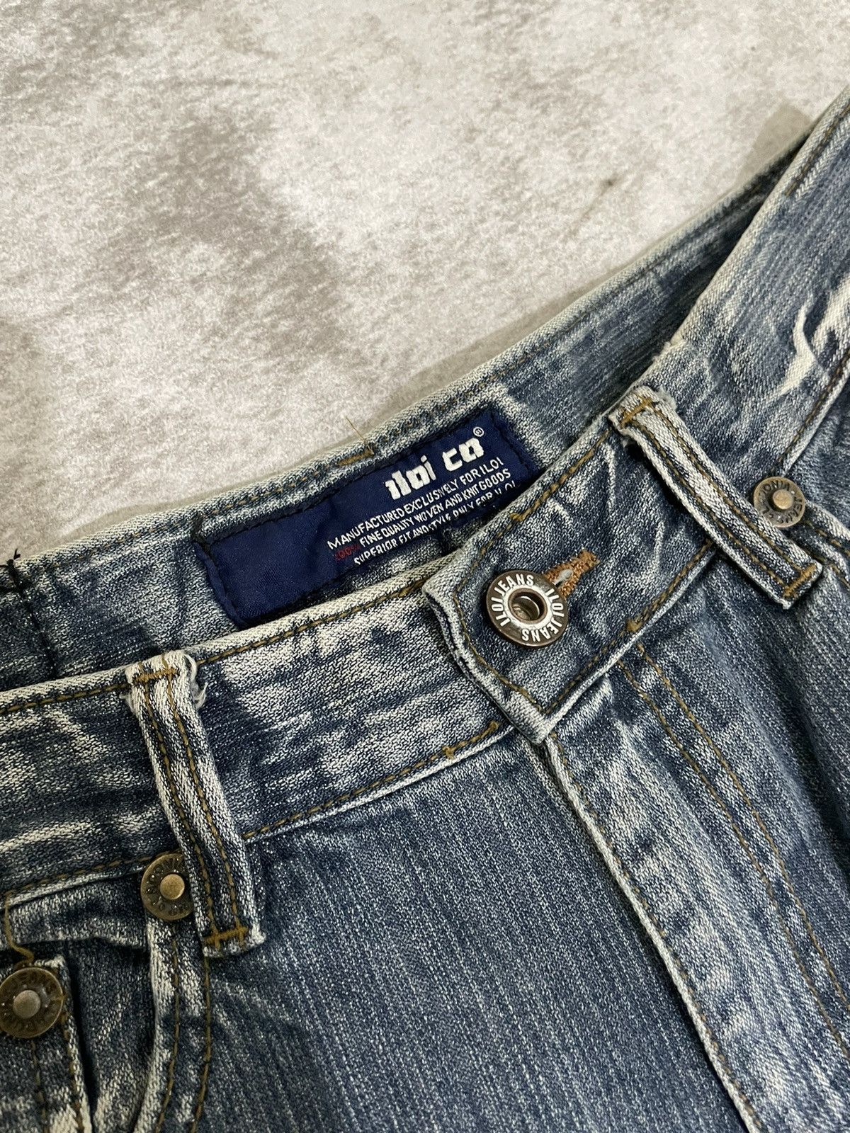 Hysteric Glamour Eloico japan Super flared Acid Wash denim Size US 31 - 6 Thumbnail