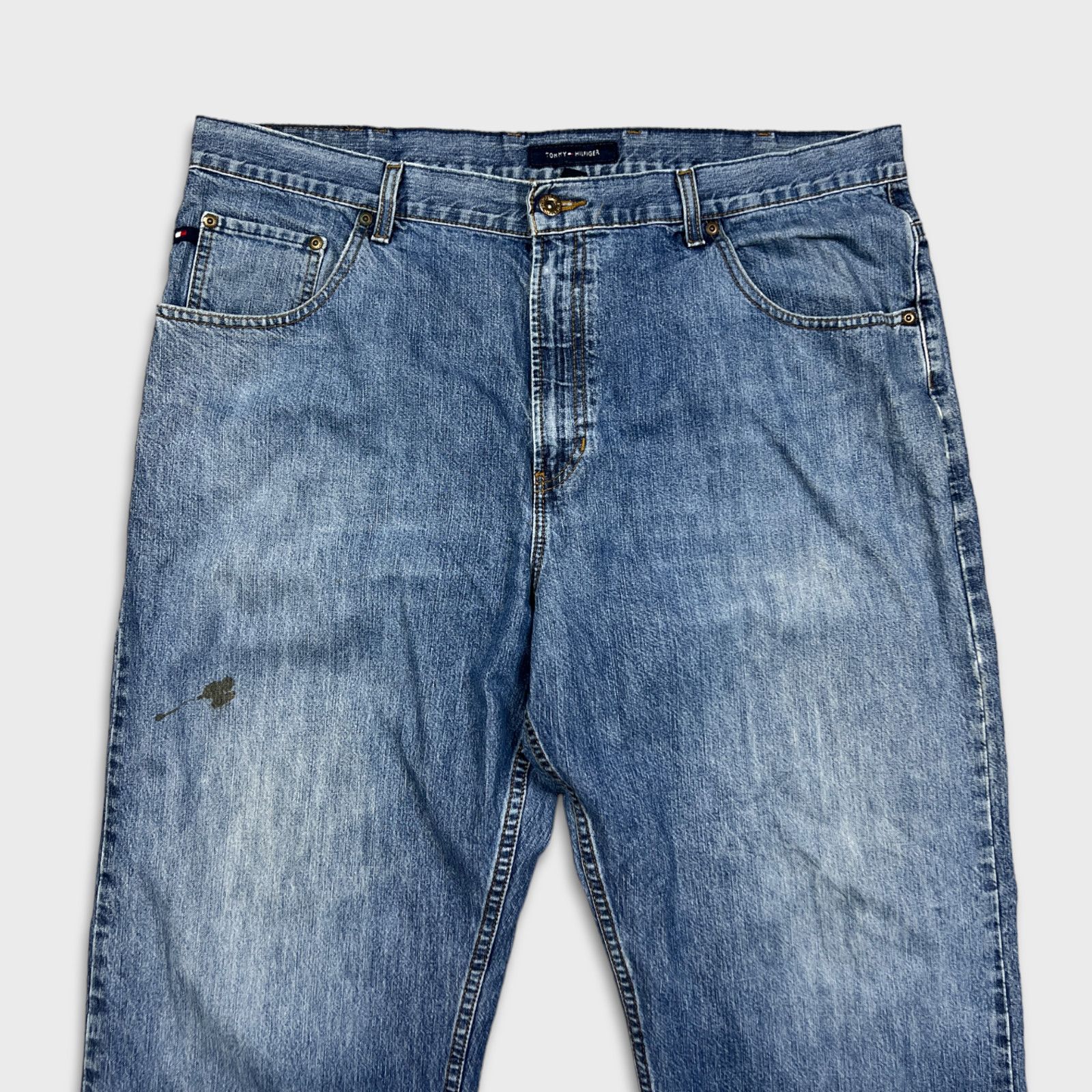 Tommy Hilfiger × Vintage Tommy Hilfiger Jeans 40x32 Blue Wide Fit Baggy Denim Pants Size US 40 / EU 56 - 2 Thumbnail
