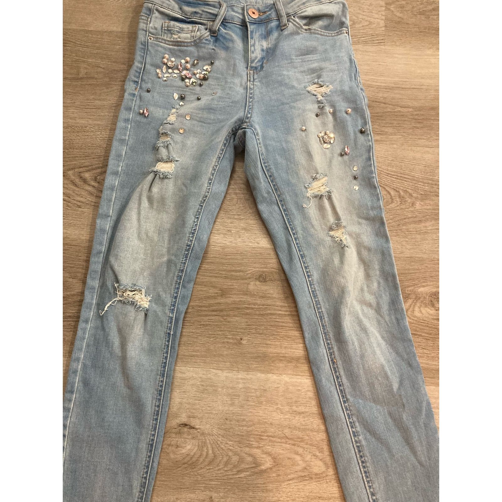 Other Vanilla Star Mid Rise Skinny Jeans Blue Size 27 Juniors Size 27" / US 4 / IT 40 - 7 Thumbnail