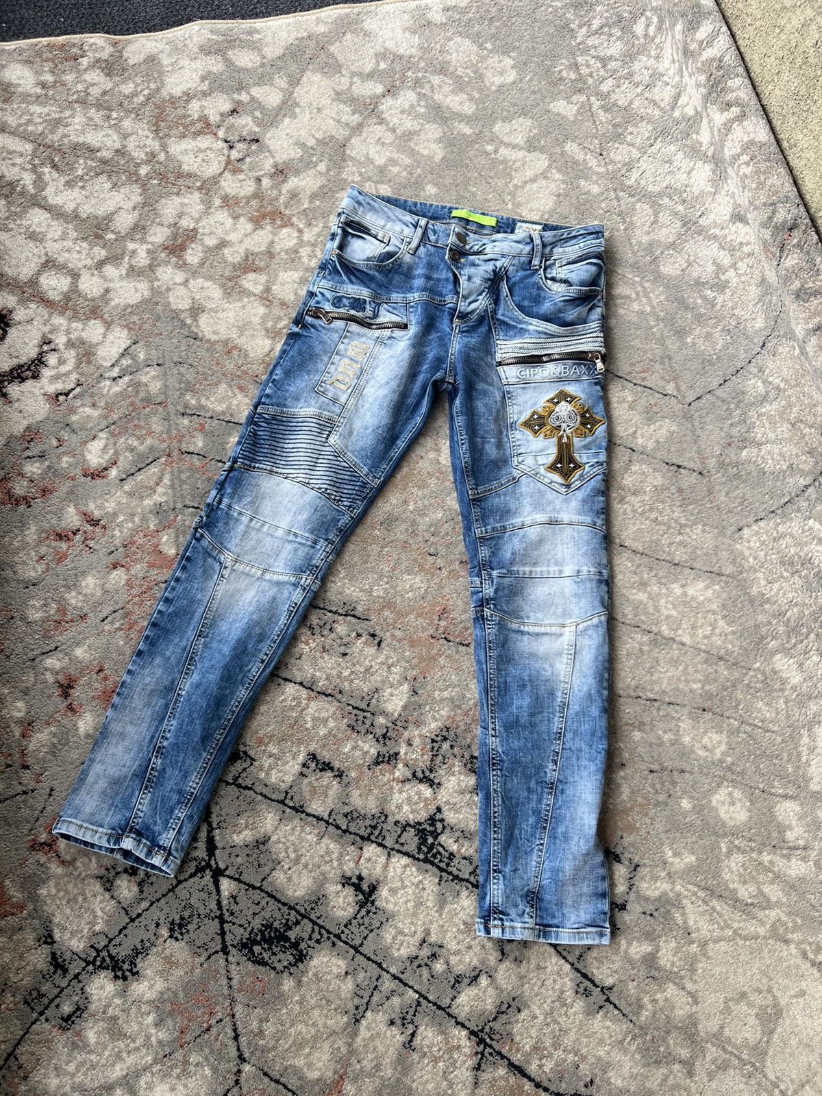 Japanese Brand × Vintage Cipo & Baxx Vintage Denim Pants Size US 33 - 1 Thumbnail