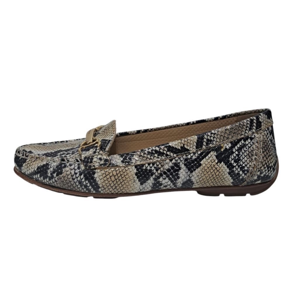 Geox Geox Respira Phython Print Drive Moccasin Loafer Faux Leathe Size US 7 / IT 37 - 8 Thumbnail