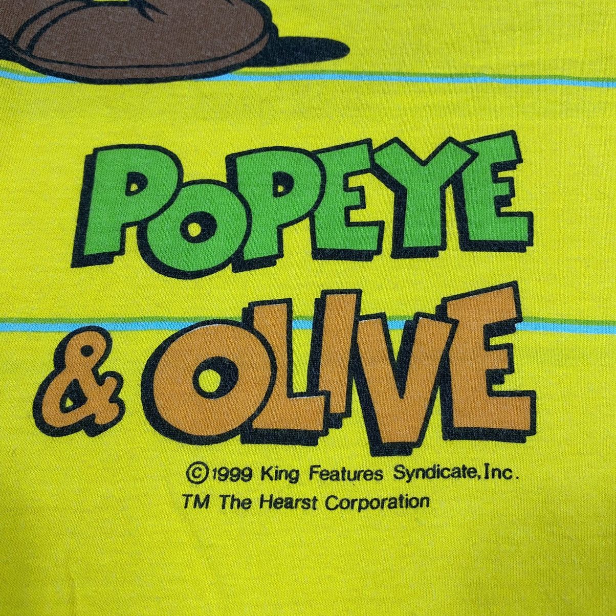 Vintage VINTAGE 1999 POPEYE & OLIVE CARTOON FULL PRINT TEE Size US L / EU 52-54 / 3 - 5 Thumbnail