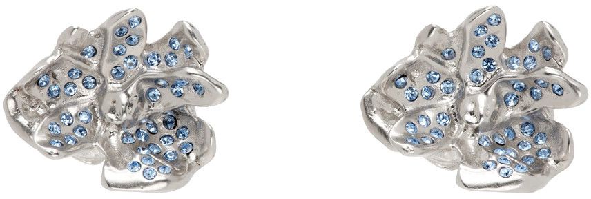 Marni o1f1d3z0725 Size: OS / Metal Flower Stud Earrings in Silver Size ONE SIZE - 2 Thumbnail