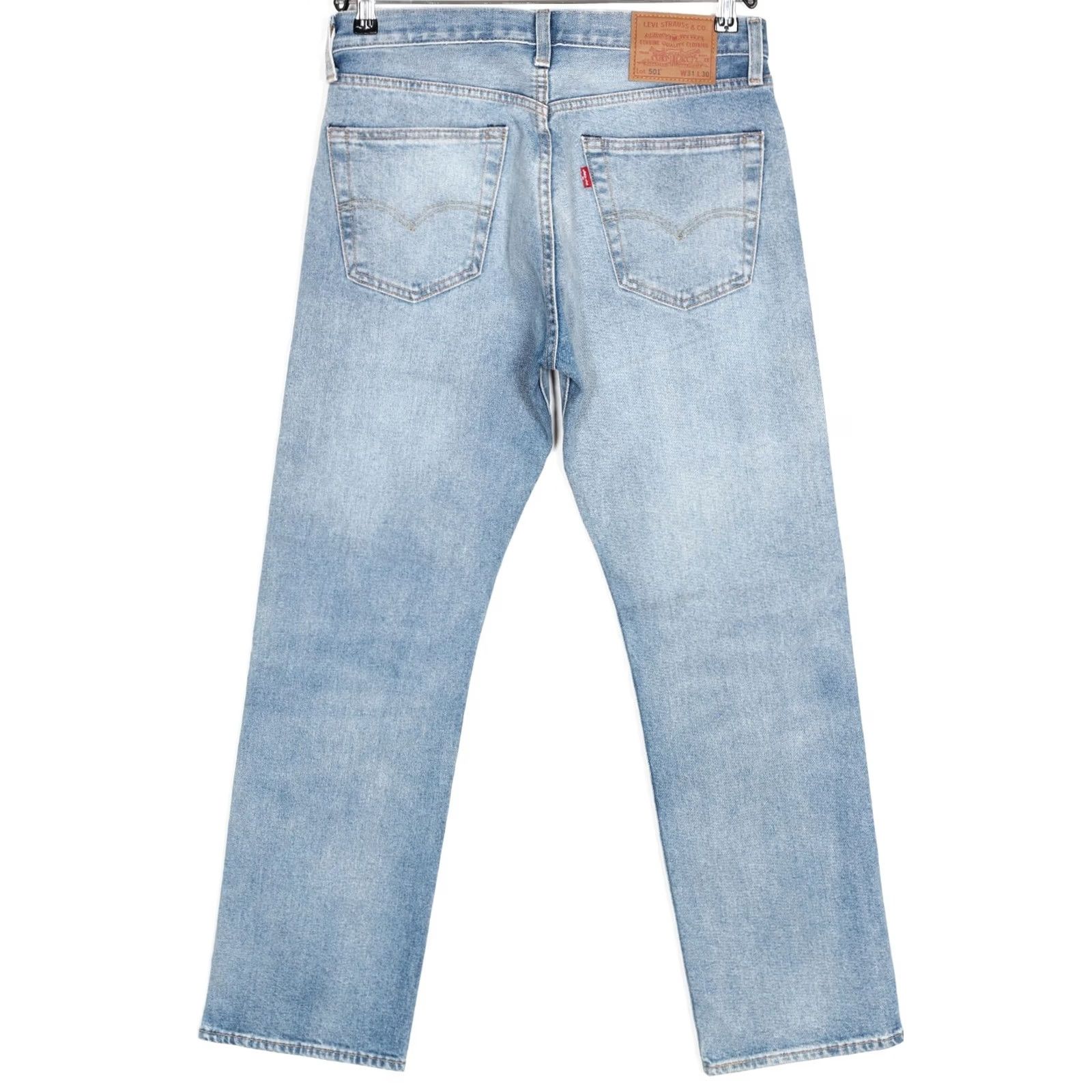 Levi's LEVI’S 501 PREMIUM Big E Jeans Men Size 31 Regular Straight Stretch DZ7942 Jeans Mens 31 Blue 5-Pocket Denim Cotton Elastane Vintage No Size US 31 - 3 Thumbnail