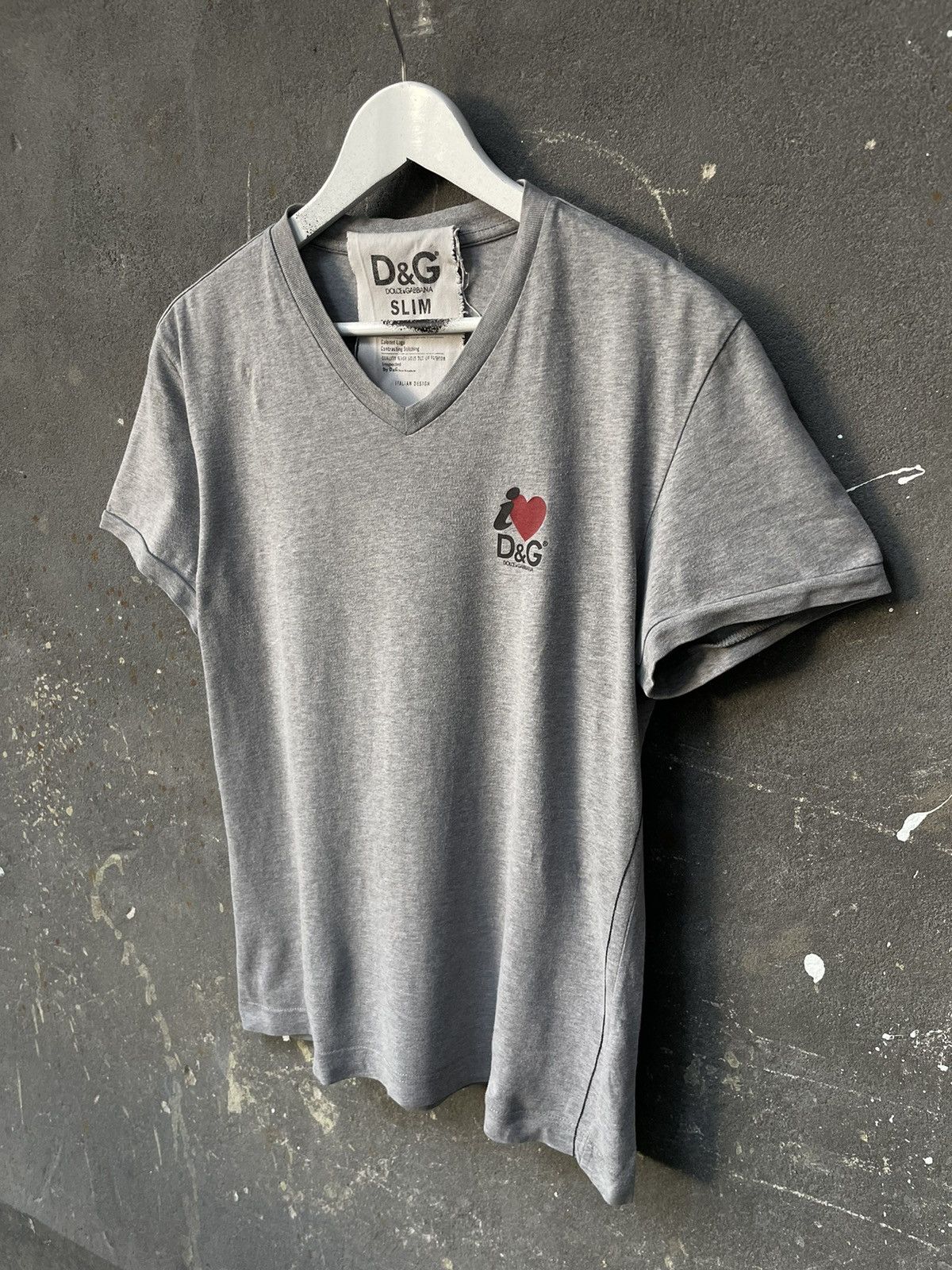 Dolce & Gabbana × Vintage Vintage Dolce & Gabbana ‘I Love❤️ DG’ T-Shirt 90’s Y2K Size US XL / EU 56 / 4 - 4 Thumbnail