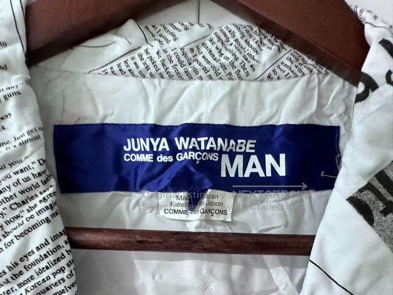 Junya Watanabe JUNYA WATANABE MAN 20SS Newspaper Jacket. Size US L / EU 52-54 / 3 - 6 Thumbnail