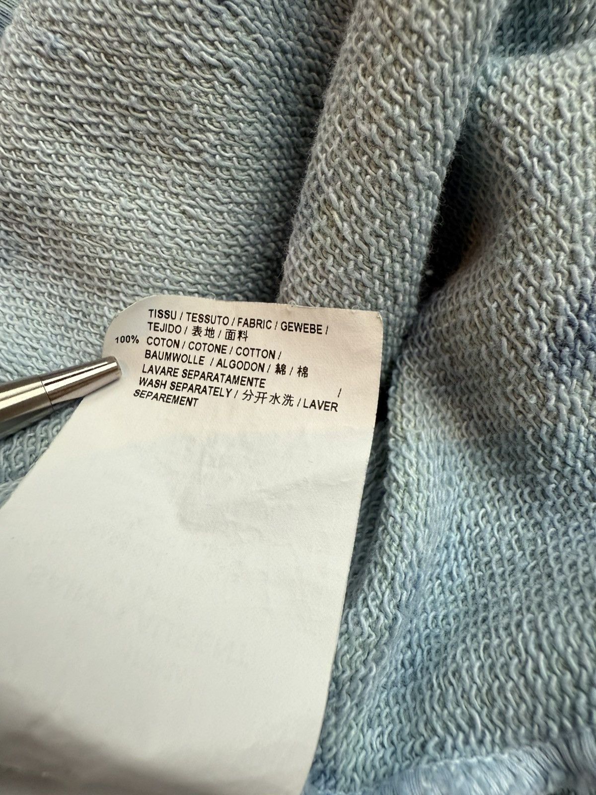 Saint Laurent Paris SS19 Saint Laurent rive gauche logo tie dye blue hoodie S Size US S / EU 44-46 / 1 - 20 Thumbnail