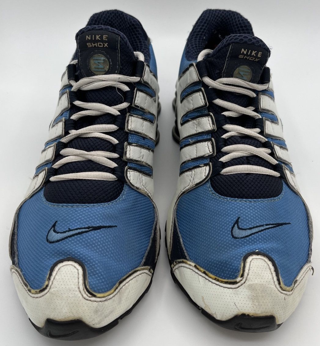 Nike Vintage Nike Shox NZ 305618-445 White Light Blue Men Size 10 Size US 10 / EU 43 - 2 Thumbnail