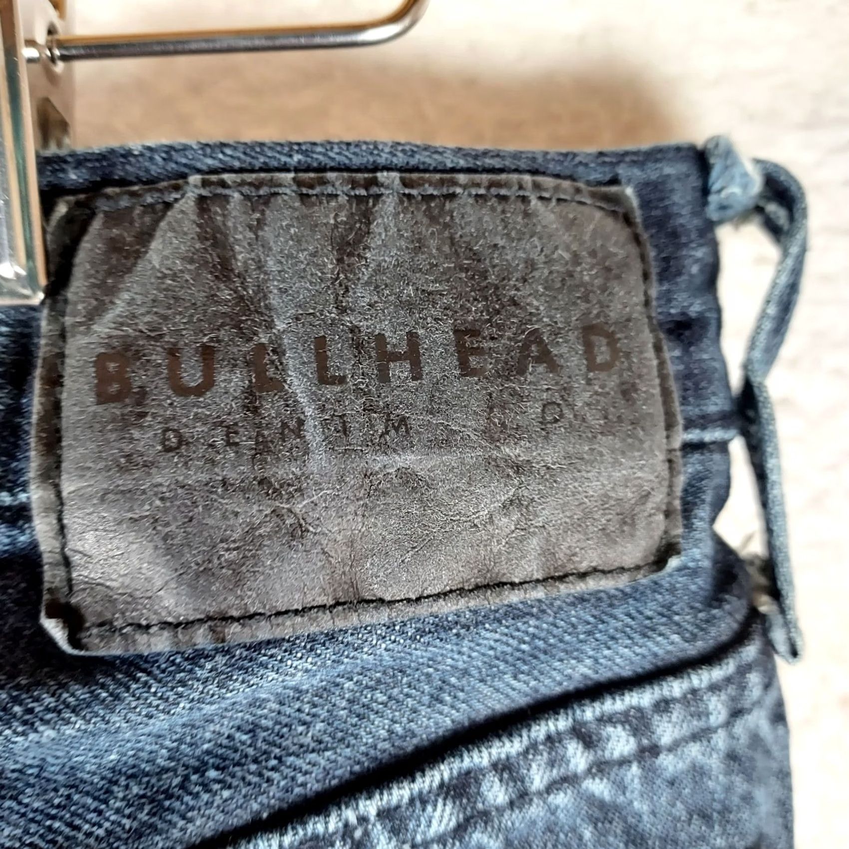 Denime Bullhead Denim Co. Jeans Men Slim Fit 30x30 Blue MediumWash 5-Pocket Zip Slim Straight Denim Cotton Vintage No N/A Size US 30 / EU 46 - 3 Thumbnail