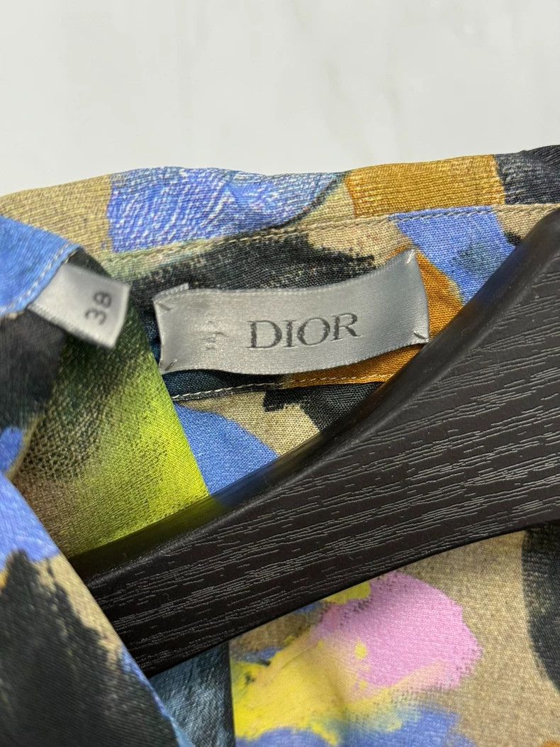 Dior Dior Size38 Ink oil paint pocket logo short-sleeved shirt Size US XXS / EU 40 - 2 Thumbnail