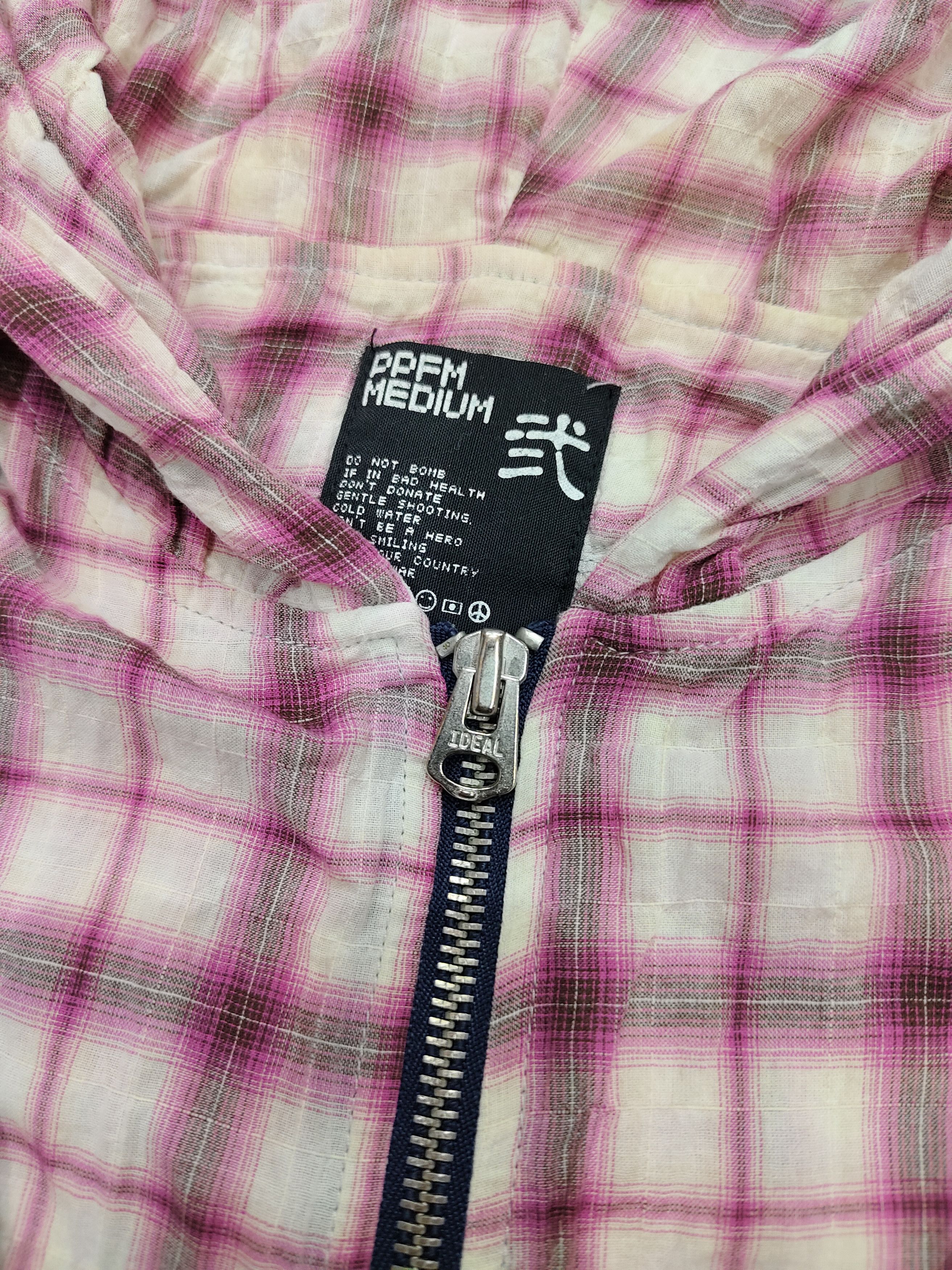 PPFM 00s PPFM🇯🇵 Plaid Lined Layered Double Zip Hoodie Size US M / EU 48-50 / 2 - 6 Thumbnail