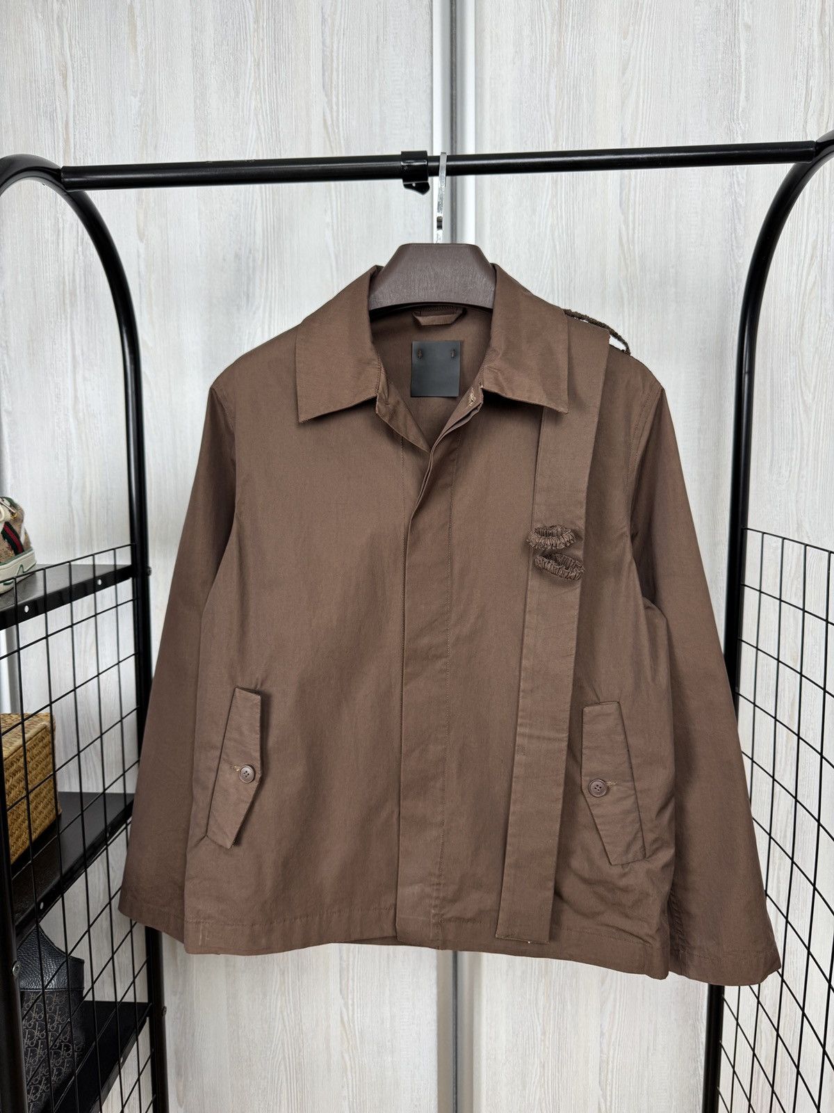 Craig Green Craig Green SS17 Asymmetrical Work Jacket Brown Size US S / EU 44-46 / 1 - 1 Thumbnail