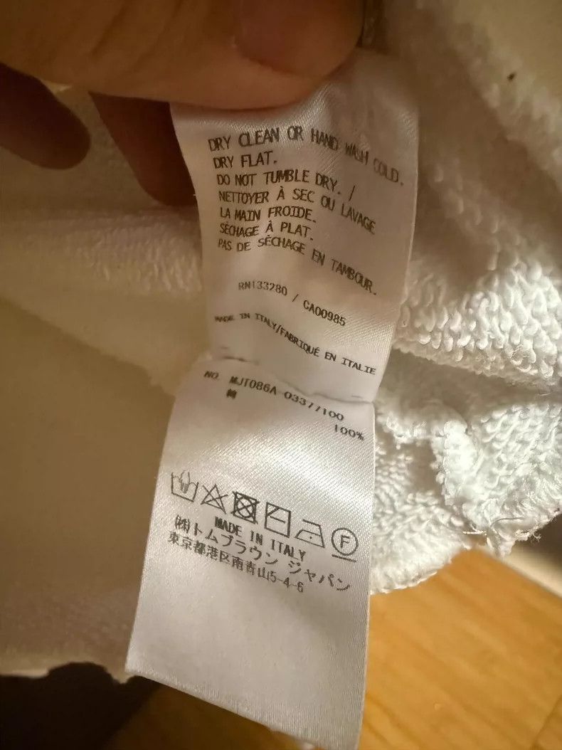 Thom Browne Thom Browne White hoodie Size US L / EU 52-54 / 3 - 4 Thumbnail