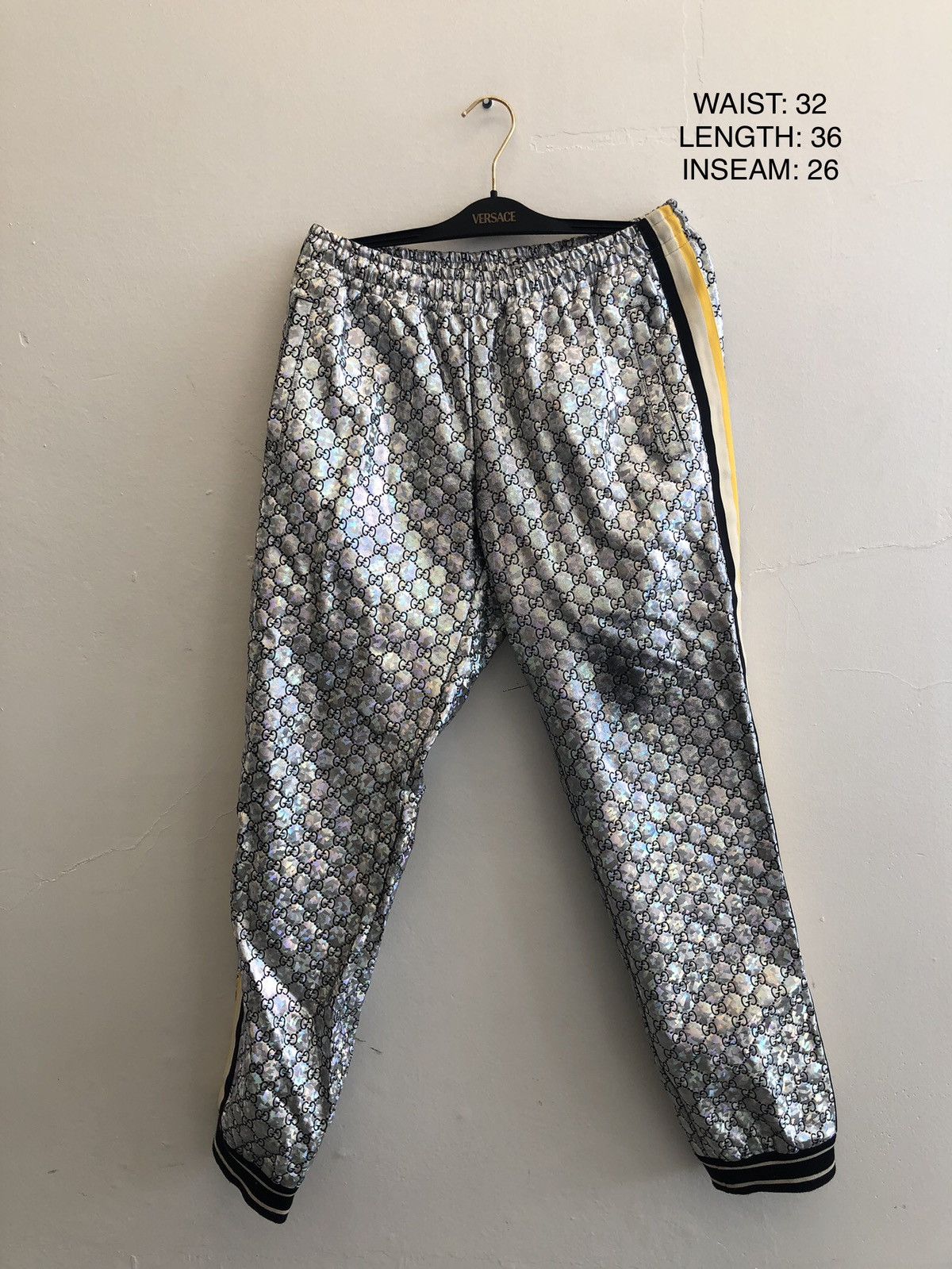 Gucci Gucci GG Supreme Print diamond crystal Jogging Pant Size US 32 / EU 48 - 10 Thumbnail