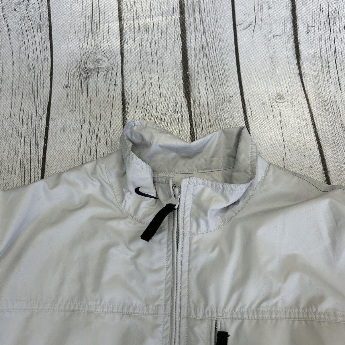 Nike × Vintage Vintage 2001 Nike silver lightweight jacket Size US M / EU 48-50 / 2 - 2 Thumbnail