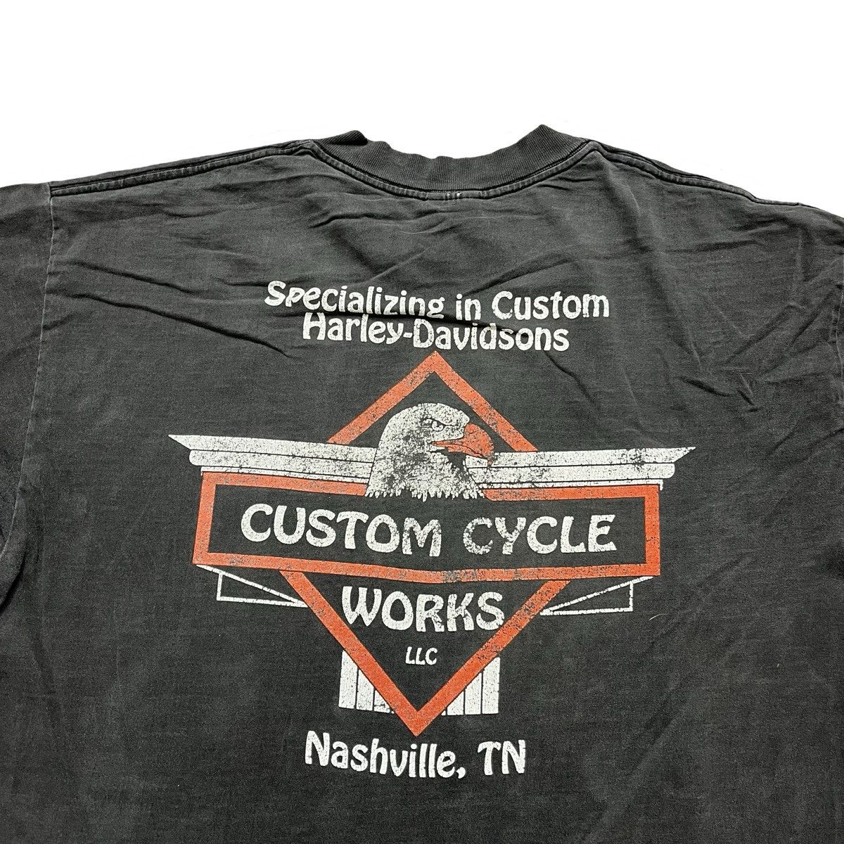 Harley Davidson × Vintage vintage harley davidson thrashed tshirt Size US XL / EU 56 / 4 - 9 Thumbnail