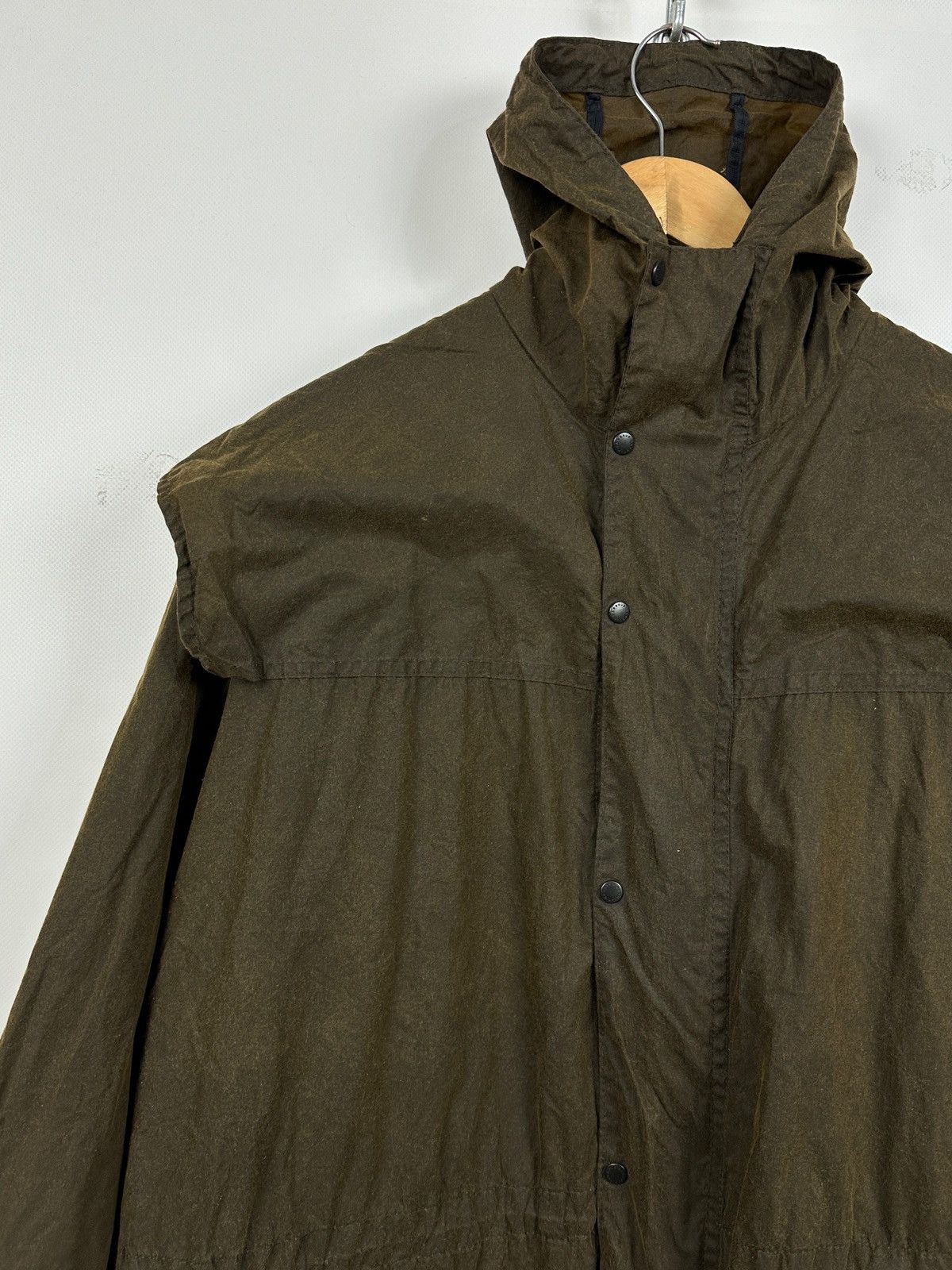 Barbour Vintage Barbour Waxed Durham Olive Green Coat Jacket Size US M / EU 48-50 / 2 - 6 Thumbnail