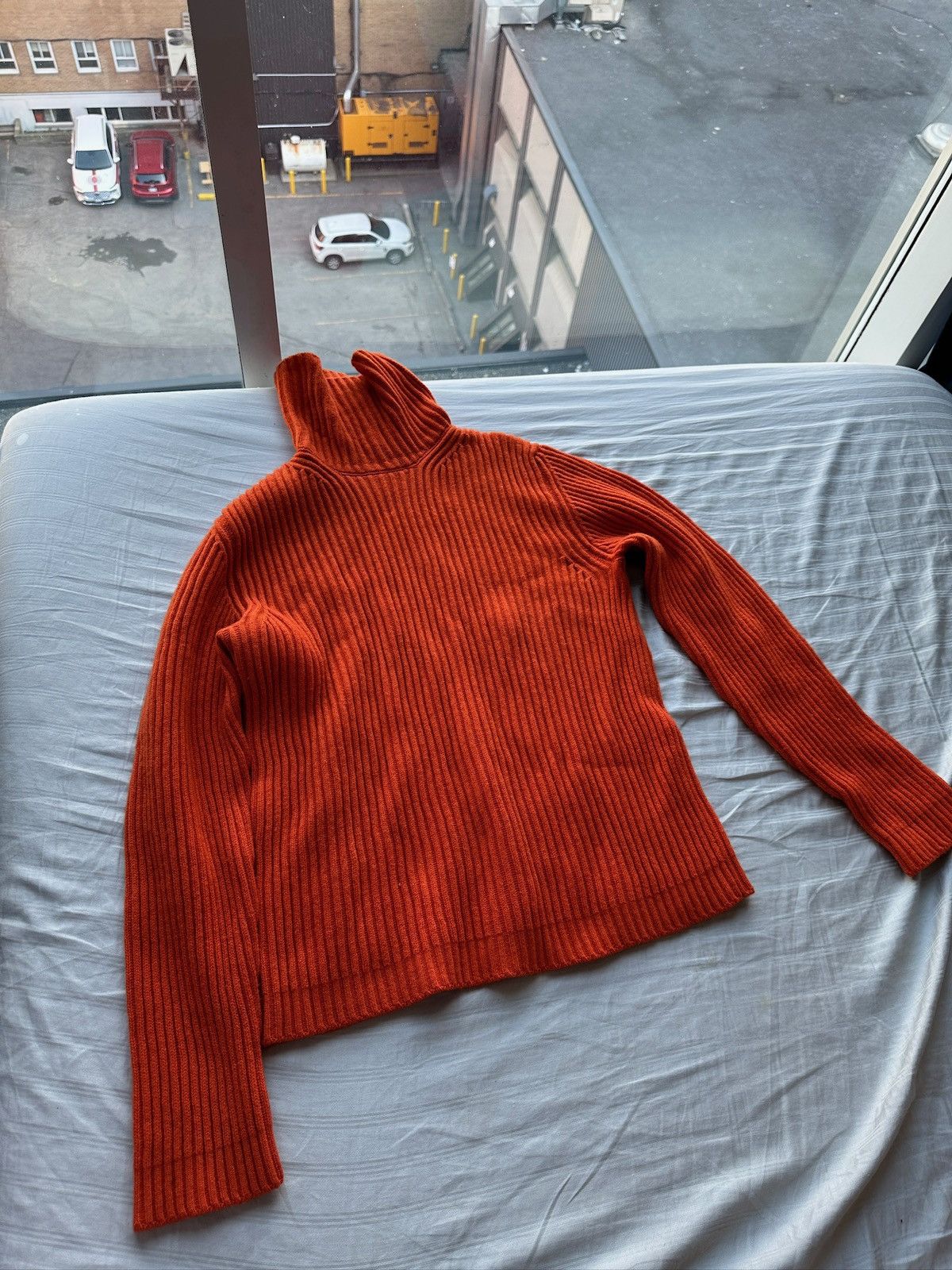 Malo Malo Orange Cashmere Sweater Size US L / EU 52-54 / 3 - 3 Thumbnail