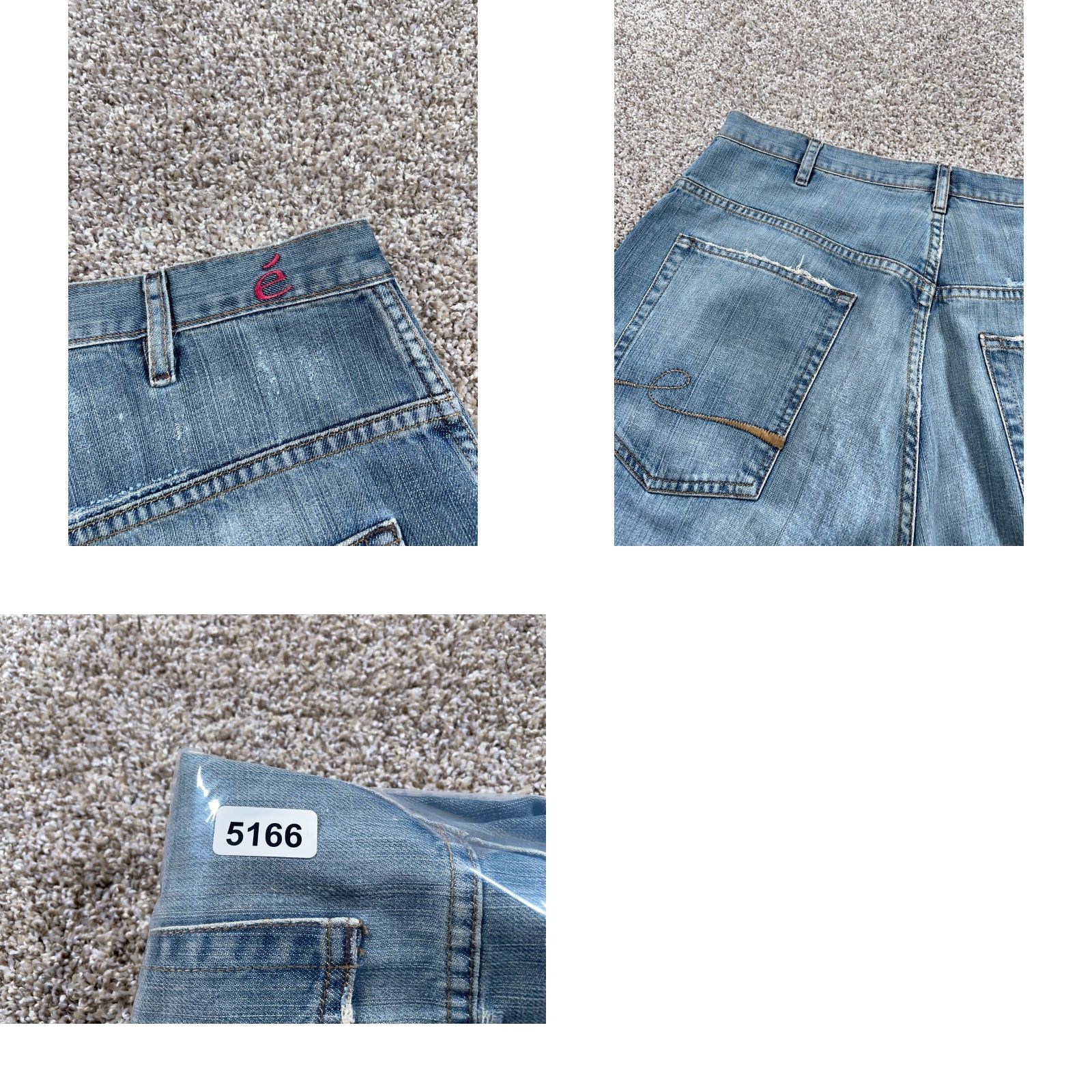 Vintage VINTAGE Elevee Jeans Wide-Leg 90s Baggy Regular Men's 38 x 32 Blue Denim USA Made Size US 38 / EU 54 - 9 Thumbnail