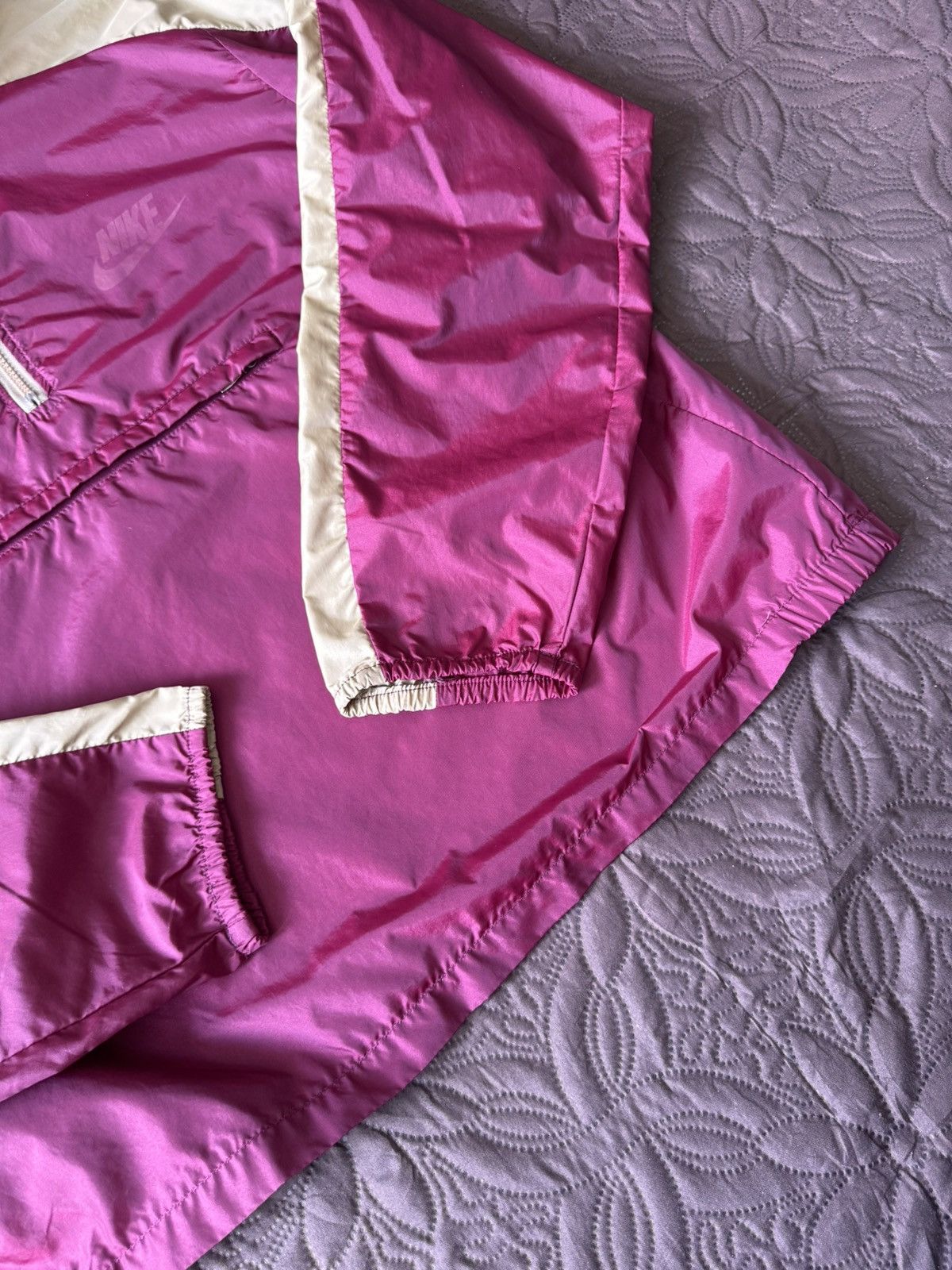 Nike vintage 80s Nike anorak light jacket one layer windbreaker Size US L / EU 52-54 / 3 - 5 Thumbnail