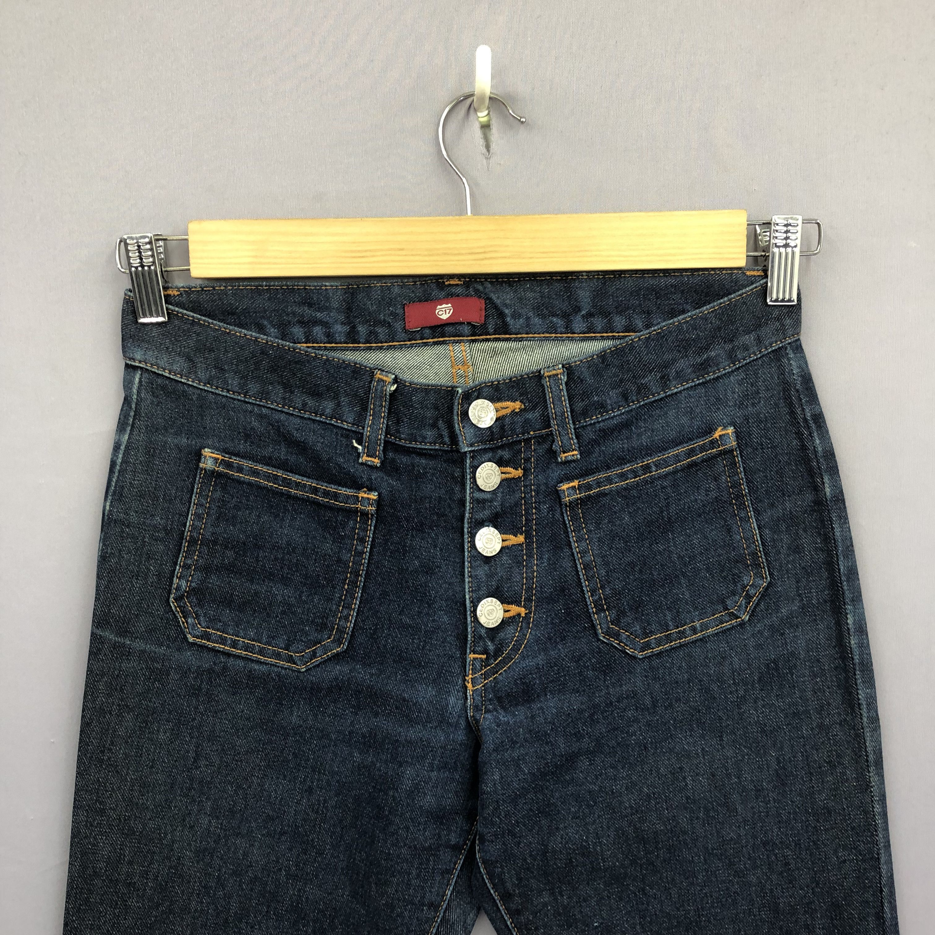 Japanese Brand Vintage Japanese Bush Pants Button Fly Blue Wash Jeans Denim Size 28" / US 6 / IT 42 - 5 Thumbnail