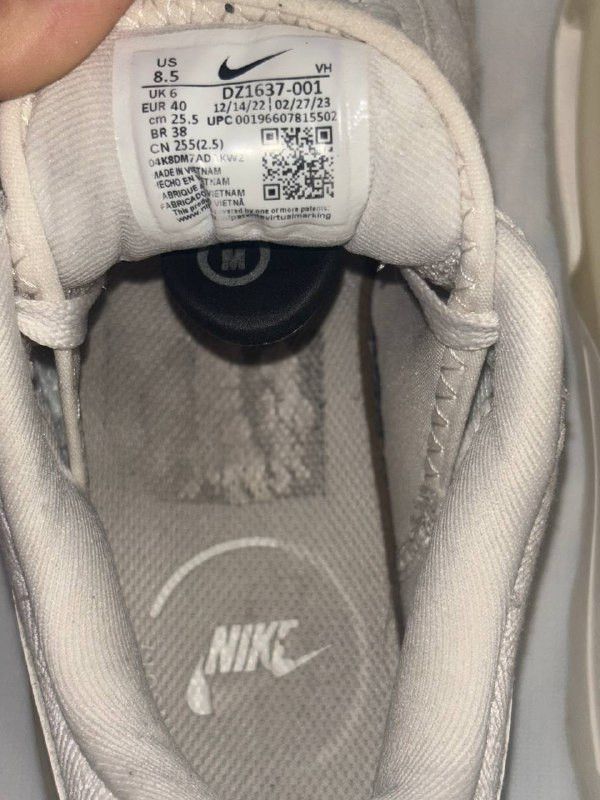 Nike WOMEN'S SNEAKERS NIKE AIR MAX SYSTM WHITE/GREY DZ1637-001 Size US 8.5 / IT 38.5 - 3 Thumbnail