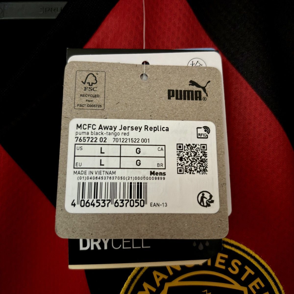 Puma NEW 2022 2023 Manchester City Puma Away Soccer Jersey Shirt Size US L / EU 52-54 / 3 - 5 Thumbnail