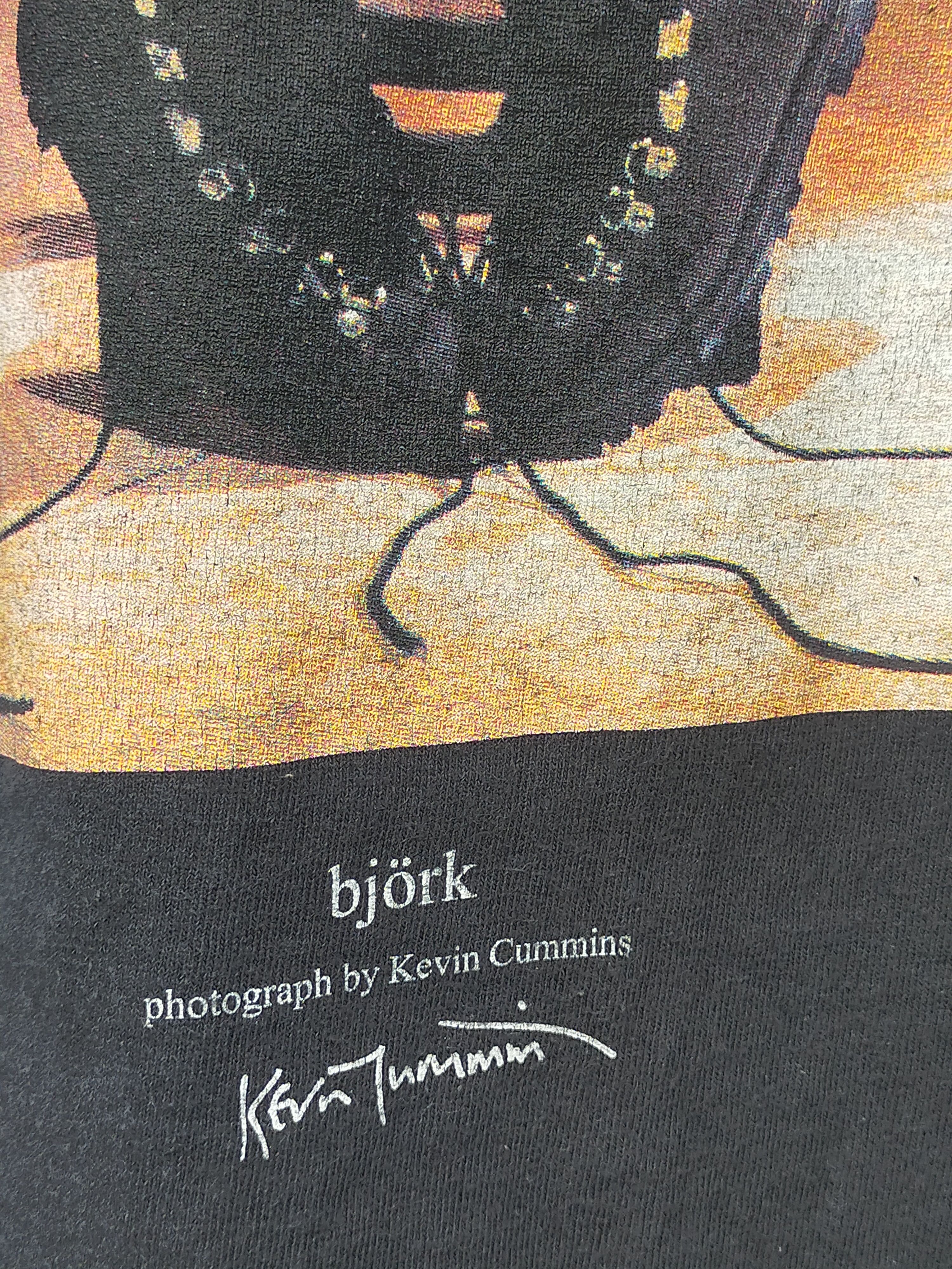 Band Tees × Journal Standard × Vintage 🔥 BJORK PHOTO PRINT BY KEVIN CUMMIN T-SHIRT Size US M / EU 48-50 / 2 - 7 Thumbnail