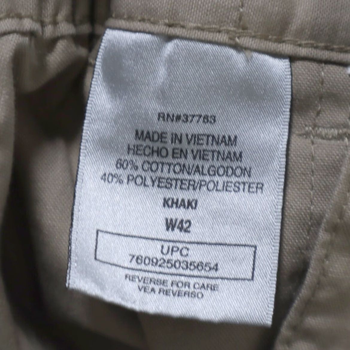Savane Savanne Eco-Smart Cotton Blend Khaki Hiking Cargo Shorts Tan Men's 42 Size US 42 / EU 58 - 5 Thumbnail