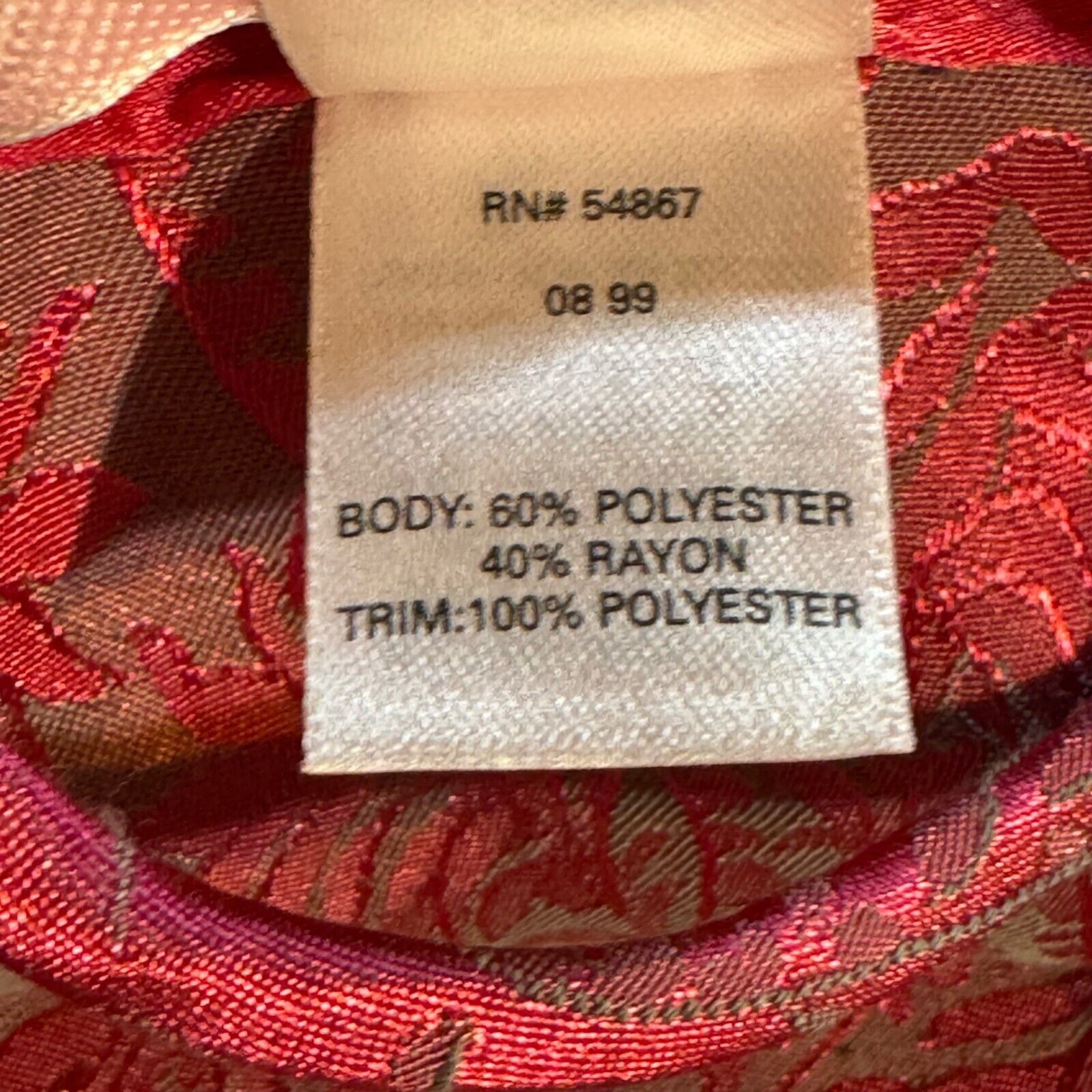 Victoria's Secret Victoria's Secret's Robe XS/S Red/Pink Brocade Robe No Belt Size ONE SIZE - 7 Thumbnail
