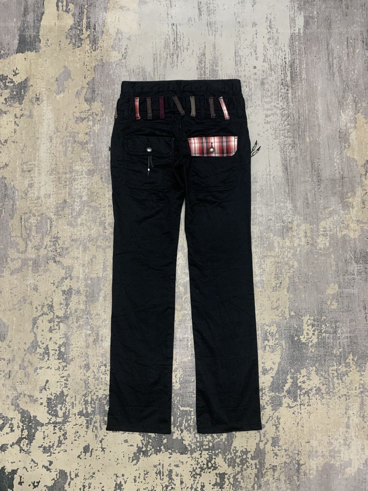 Japanese Brand Nylaus Japanese Brand Double Waist Punk Bondage Pants Size US 29 - 10 Thumbnail