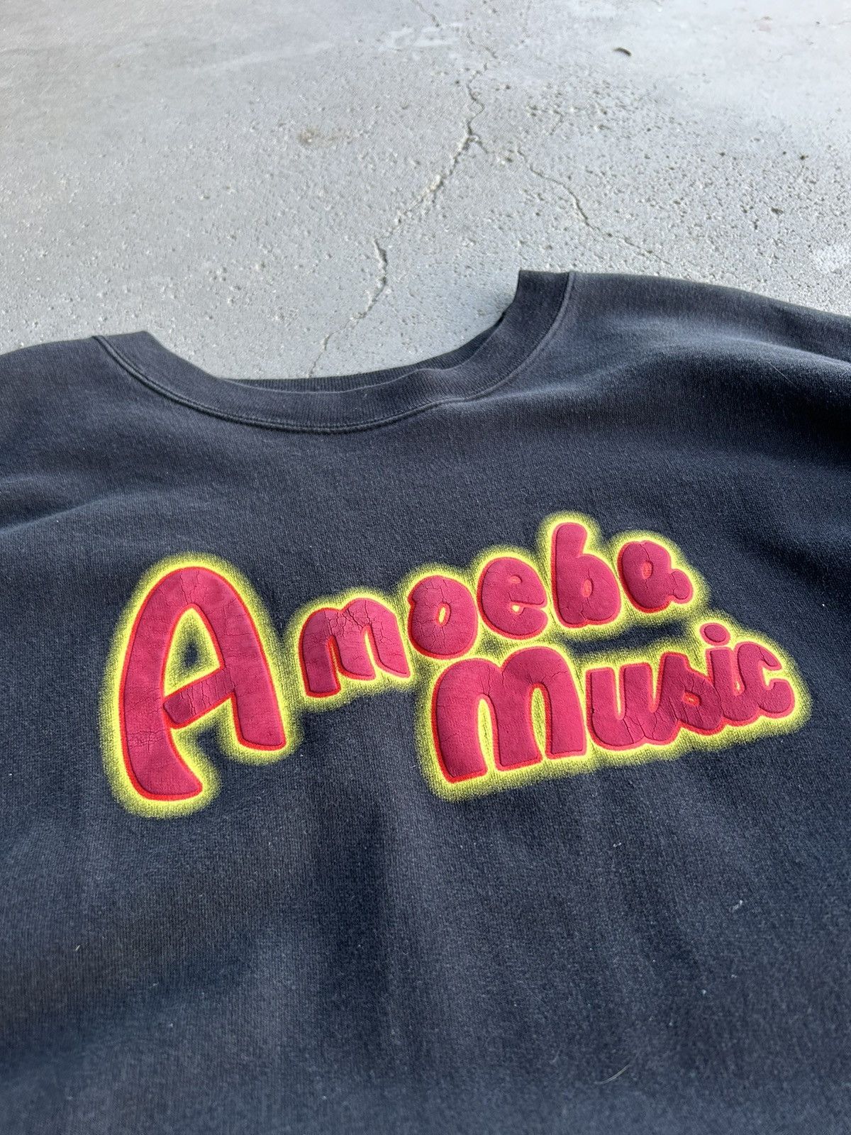 Vintage Vintage 90s Amoeba Music Sweater Size US XL / EU 56 / 4 - 3 Thumbnail