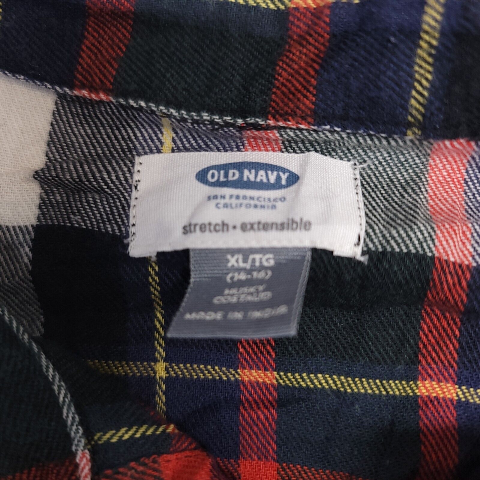 Old Navy Old Navy Tartan Flannel Shirt Mens Size Extra Large XL Black Size US XL / EU 56 / 4 - 3 Thumbnail