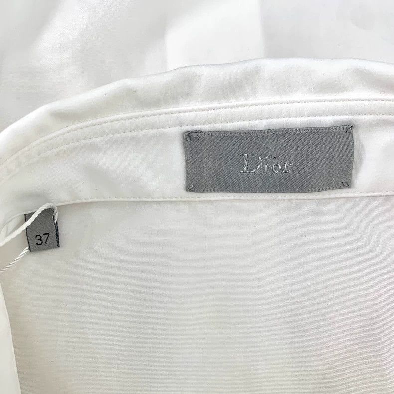 Dior Dior Size 37 White bee embroidery cotton lapel long-sleeve Size US XS / EU 42 / 0 - 5 Thumbnail