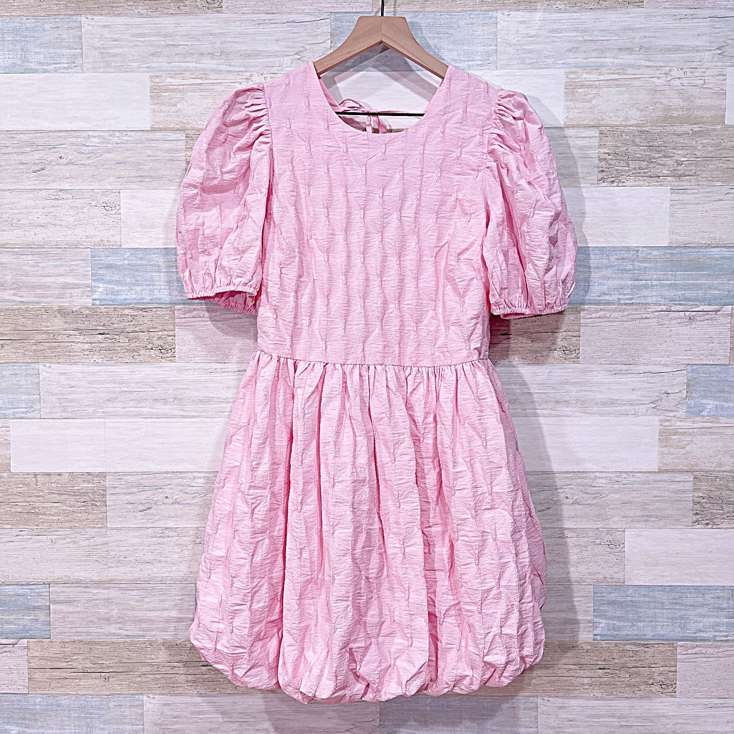 Other English Factory Textured Balloon Sleeve Dress Womens Large Size L / US 10 / IT 46 - 3 Thumbnail