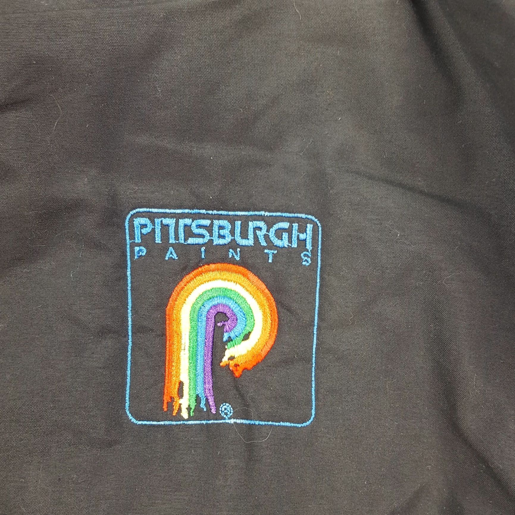Vintage VINTAGE Swingster 80s Pittsburgh Paints Bomber Jacket Men's XL Black Zip Windbreaker Workwear Size US XL / EU 56 / 4 - 7 Thumbnail