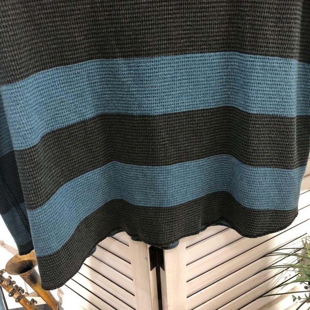 Gap Gap teal blue gray striped cotton long sleeves shirt L Size US L / EU 52-54 / 3 - 4 Thumbnail