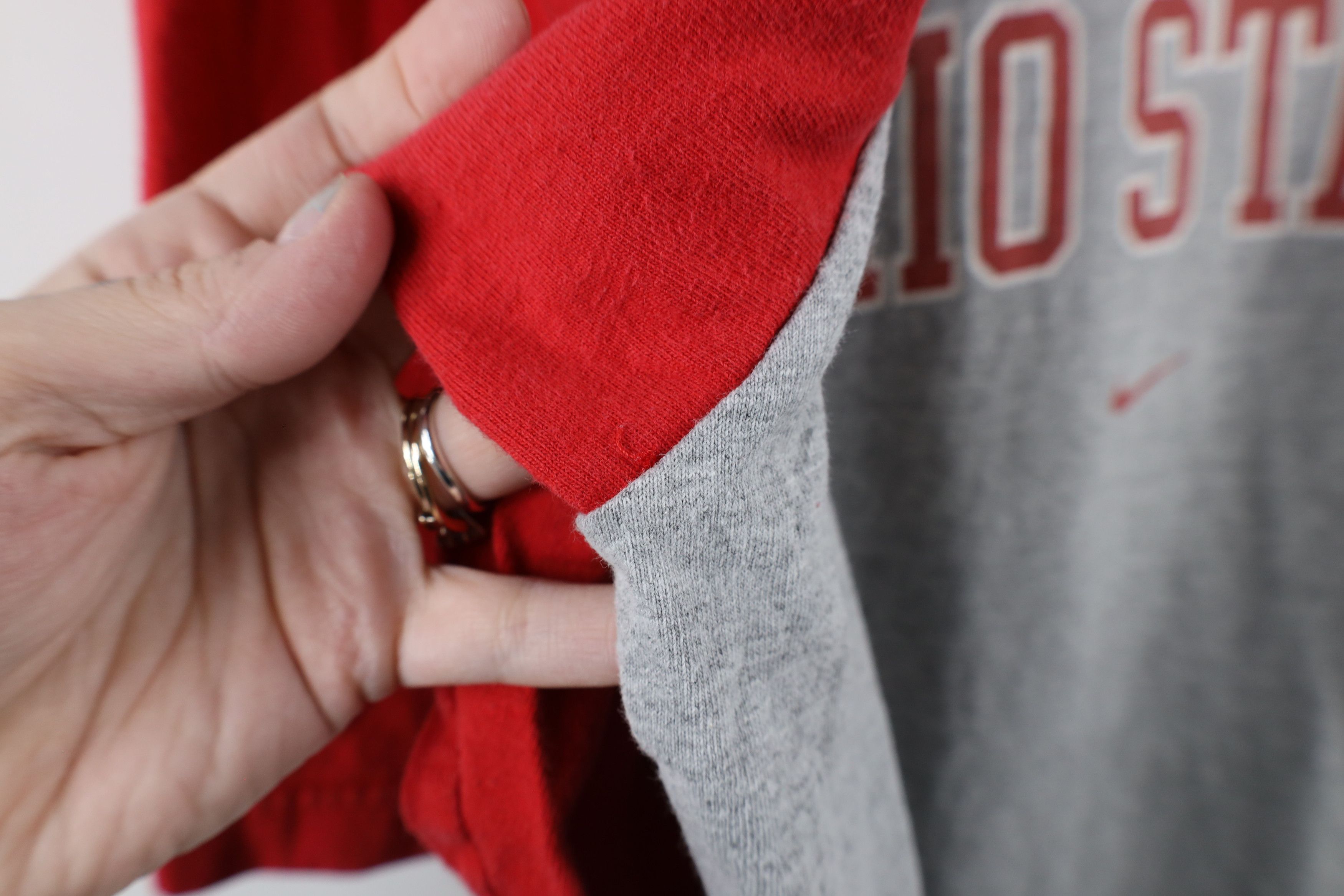 Nike × Vintage Vintage Nike Swoosh Ohio State University Raglan T-Shirt Size US XXL / EU 58 / 5 - 6 Thumbnail
