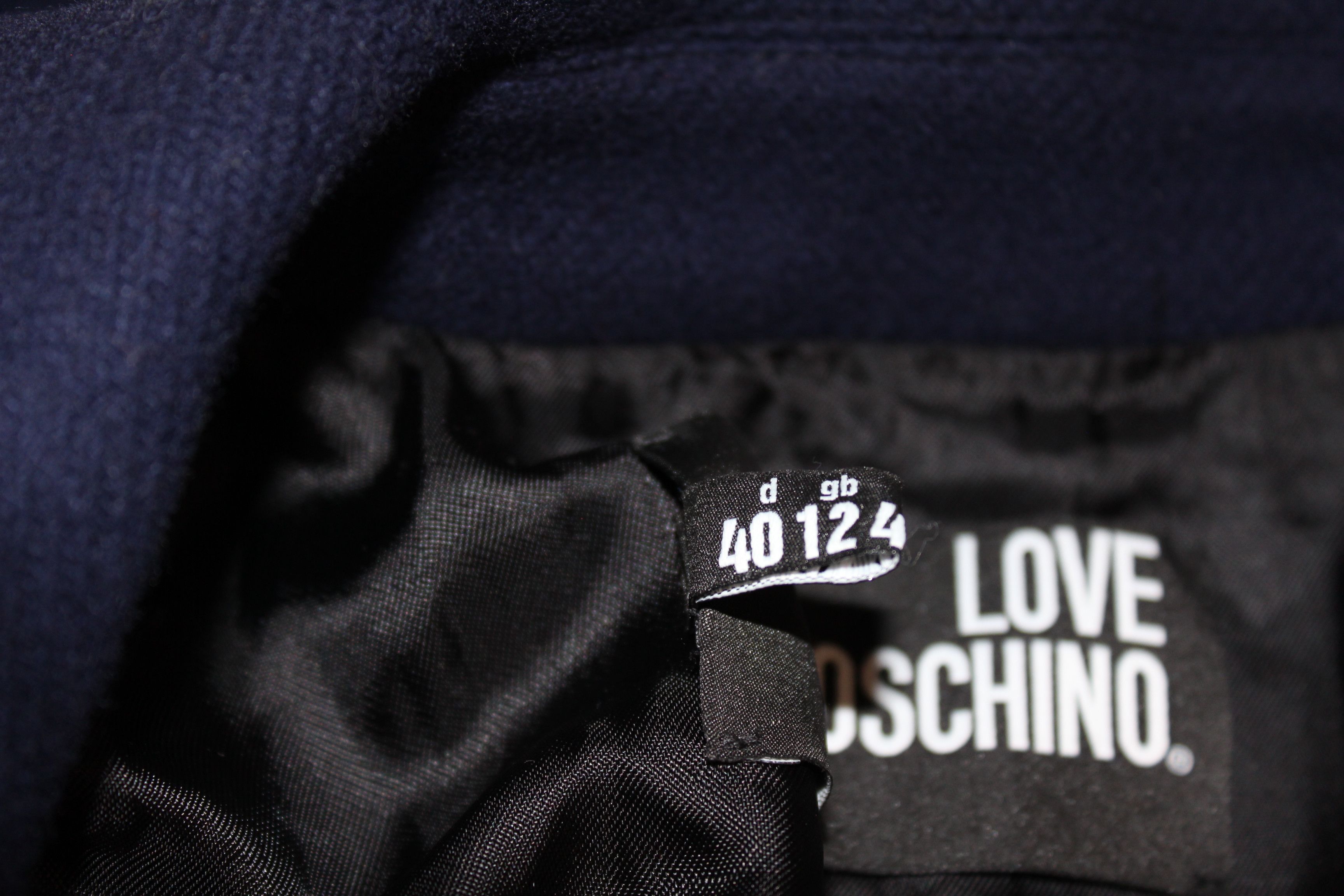 Love Moschino Love Moschino Blue Wool Coat Size UK 12 US 8 Size M / US 6-8 / IT 42-44 - 6 Thumbnail