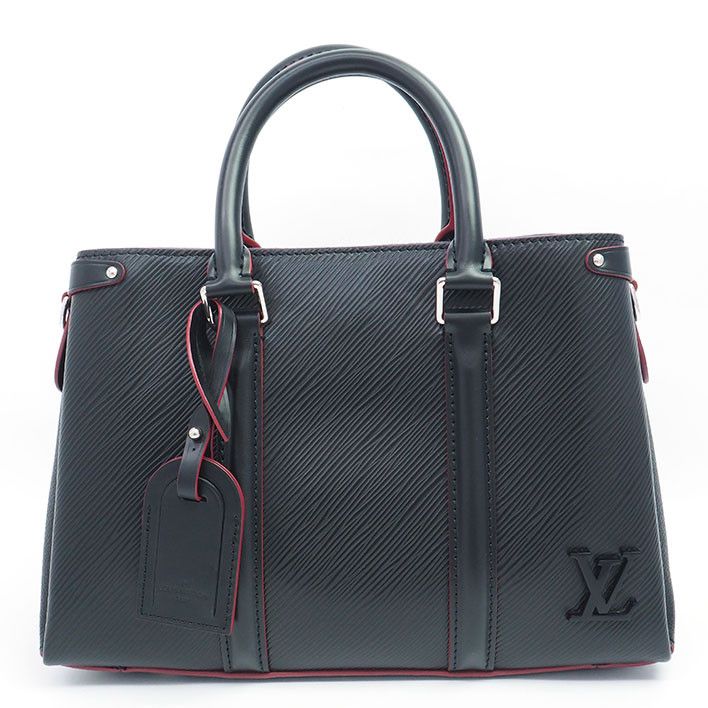Louis Vuitton Soufflot NV BB Epi Handbag Marine Rouge