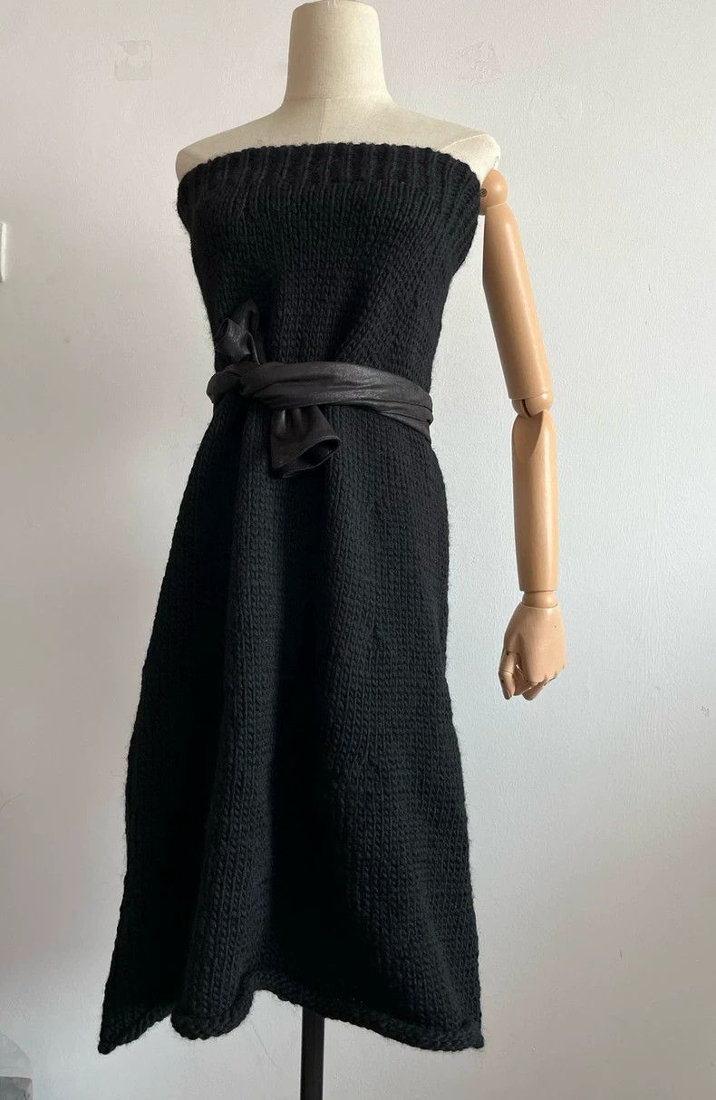 Comme des Garcons Comme Des Garcons Thick needle black half skirt skirt Size 24" / US 00 / IT 34 - 7 Thumbnail