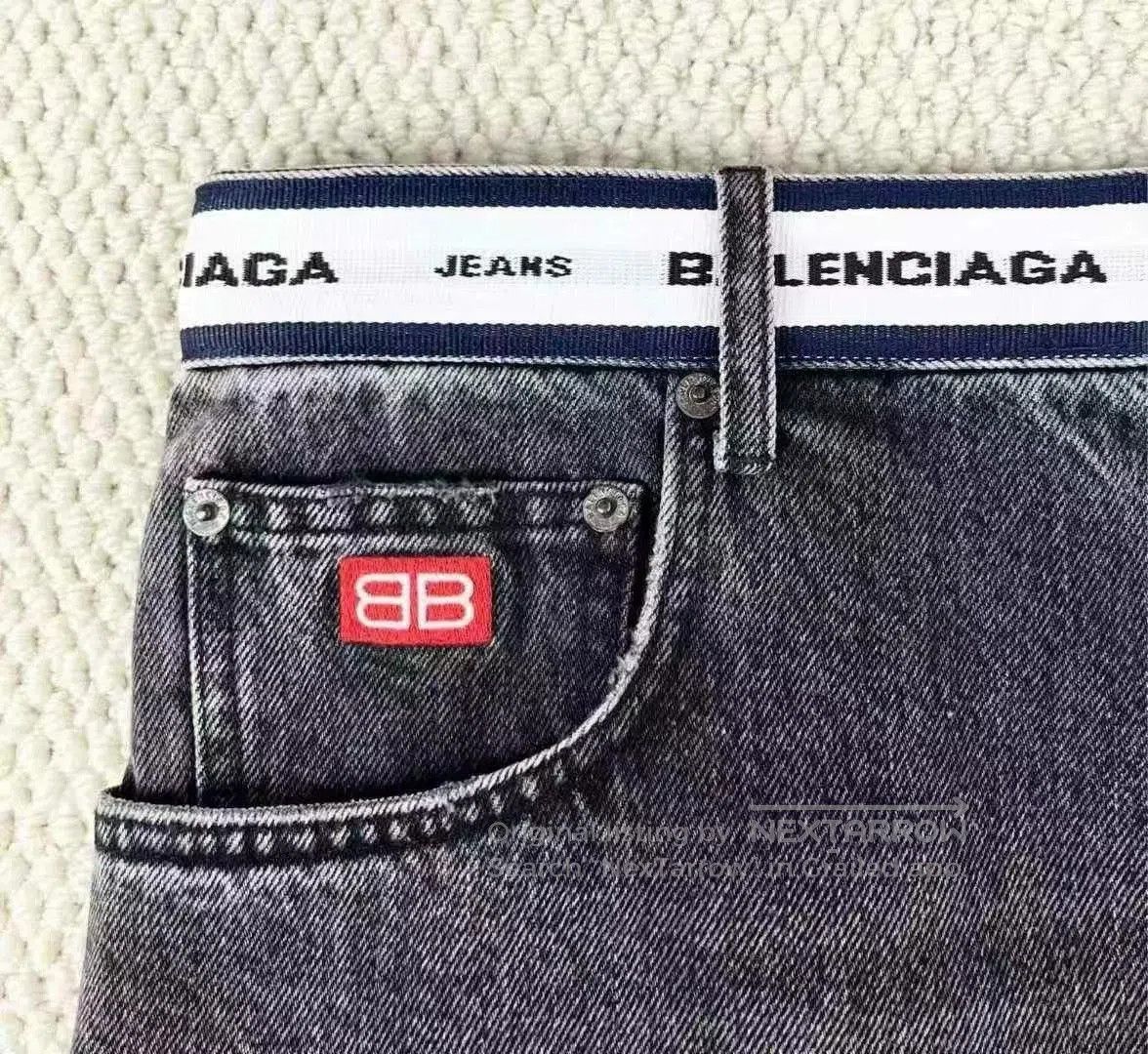 Balenciaga Balenciaga Black Denim Logo Jeans. Size US 30 / EU 46 - 6 Thumbnail
