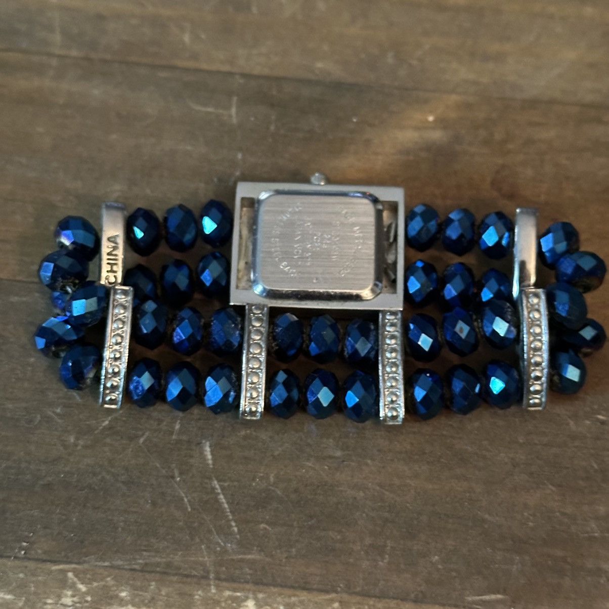 Other Studio Time blue crystal bead stretch band watch Size ONE SIZE - 5 Thumbnail