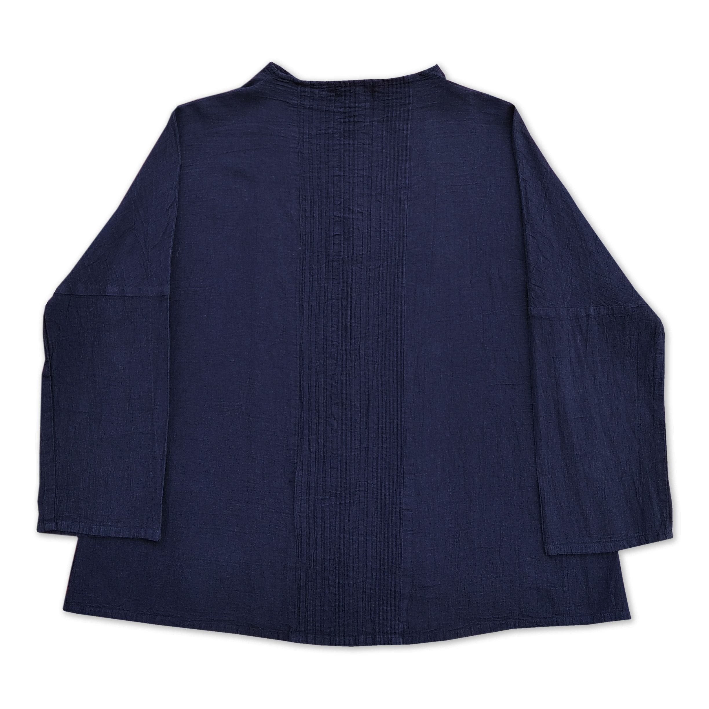Issey Miyake Vintage PLANTATION ISSEY MYAKE Indigo Long Shirt Size US M / EU 48-50 / 2 - 5 Thumbnail