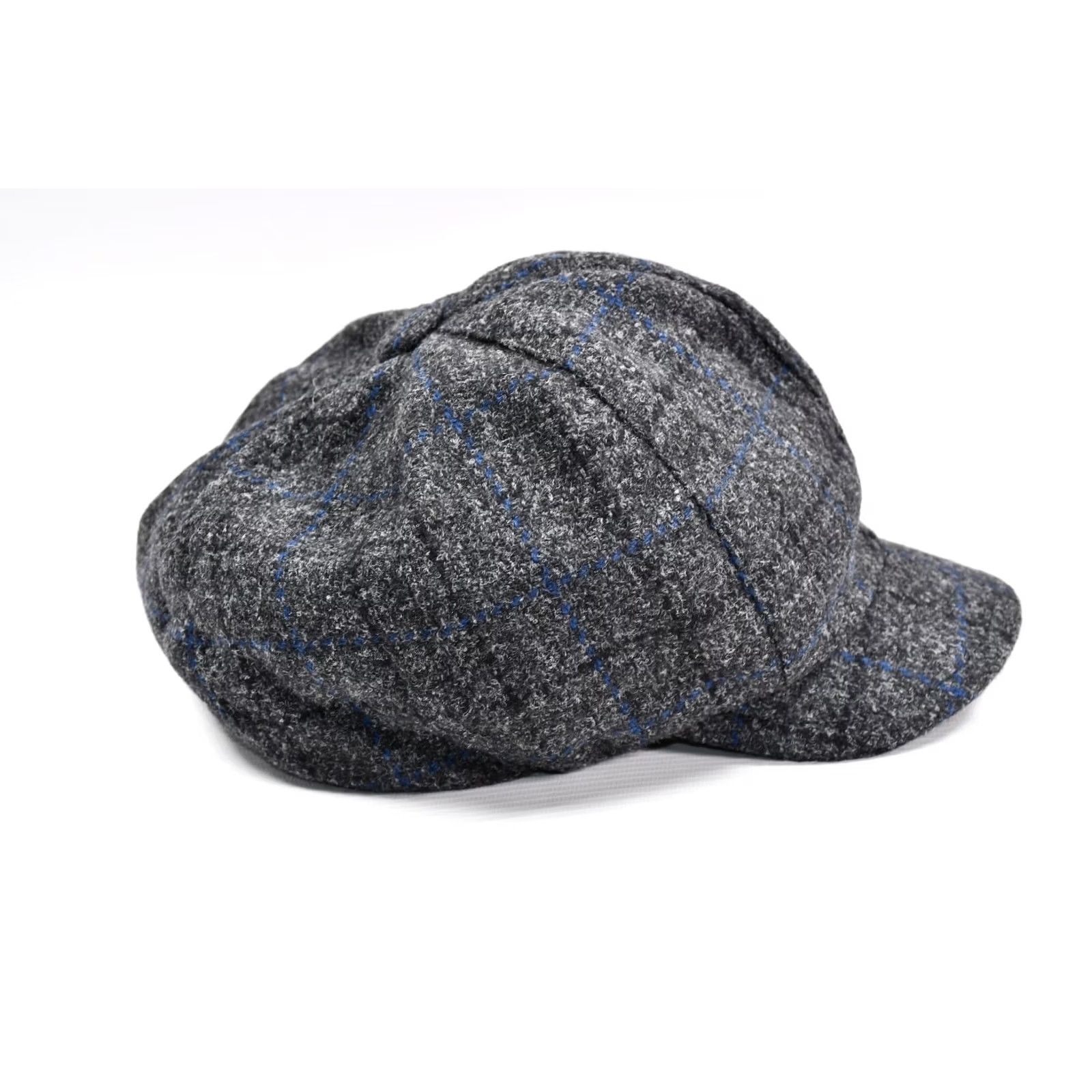 Vintage MrOber Newsboy Cap Gray Wool Tweed Fleece Lined 58 Mens Ukraine Handmade Cap Made in Ukraine Cap Newsboy Wool Tweed Cap Size US XXL / EU 58 / 5 - 7 Thumbnail
