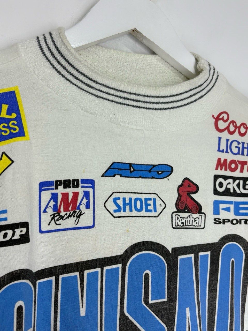 Other Vintage Sinisalo Kawasaki Racing Motocross Long Sleeve Shirt Size US XL / EU 56 / 4 - 6 Thumbnail