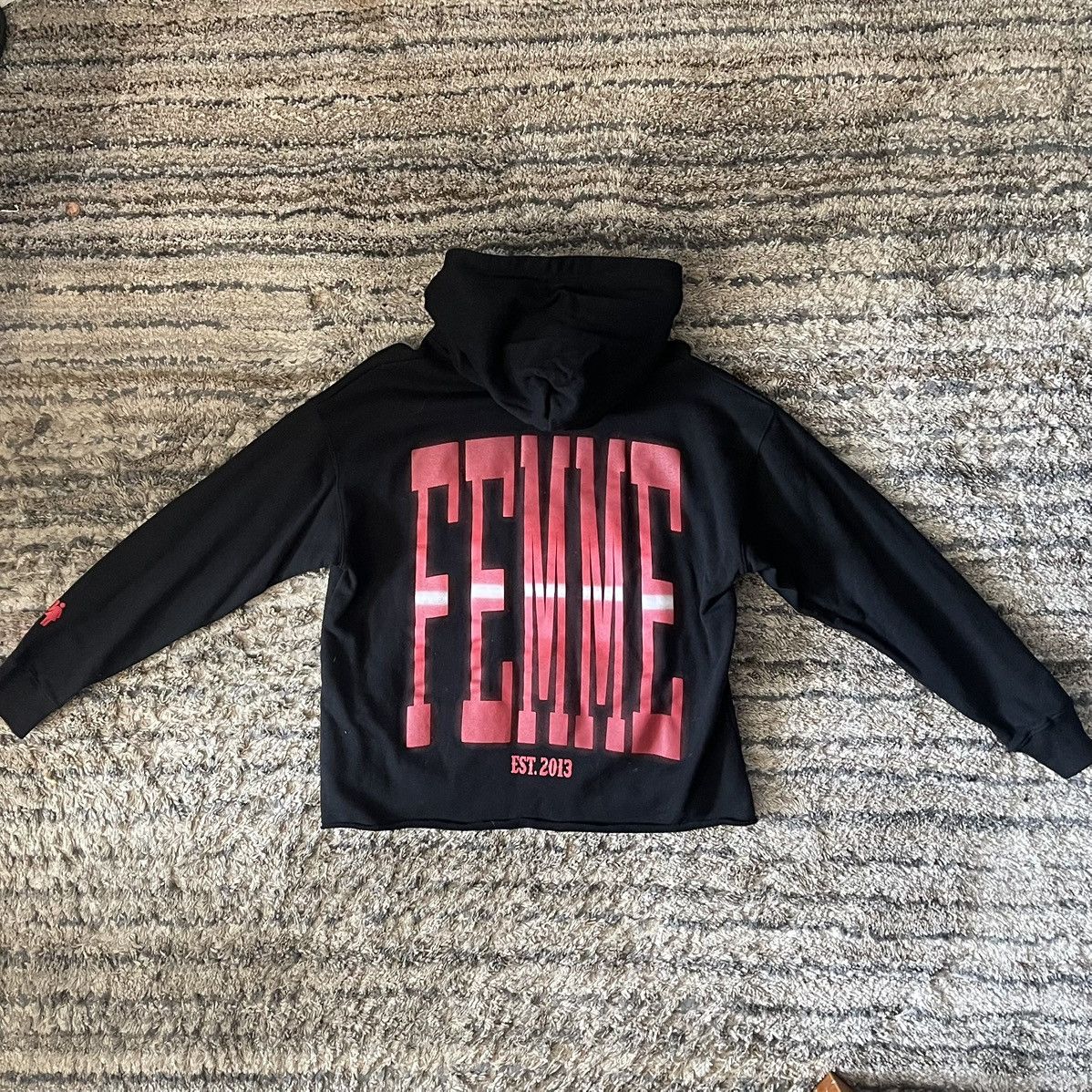 Homme + Femme La Homme Femme Black and Red Vlone Inspired Hoodie Size US M / EU 48-50 / 2 - 2 Thumbnail