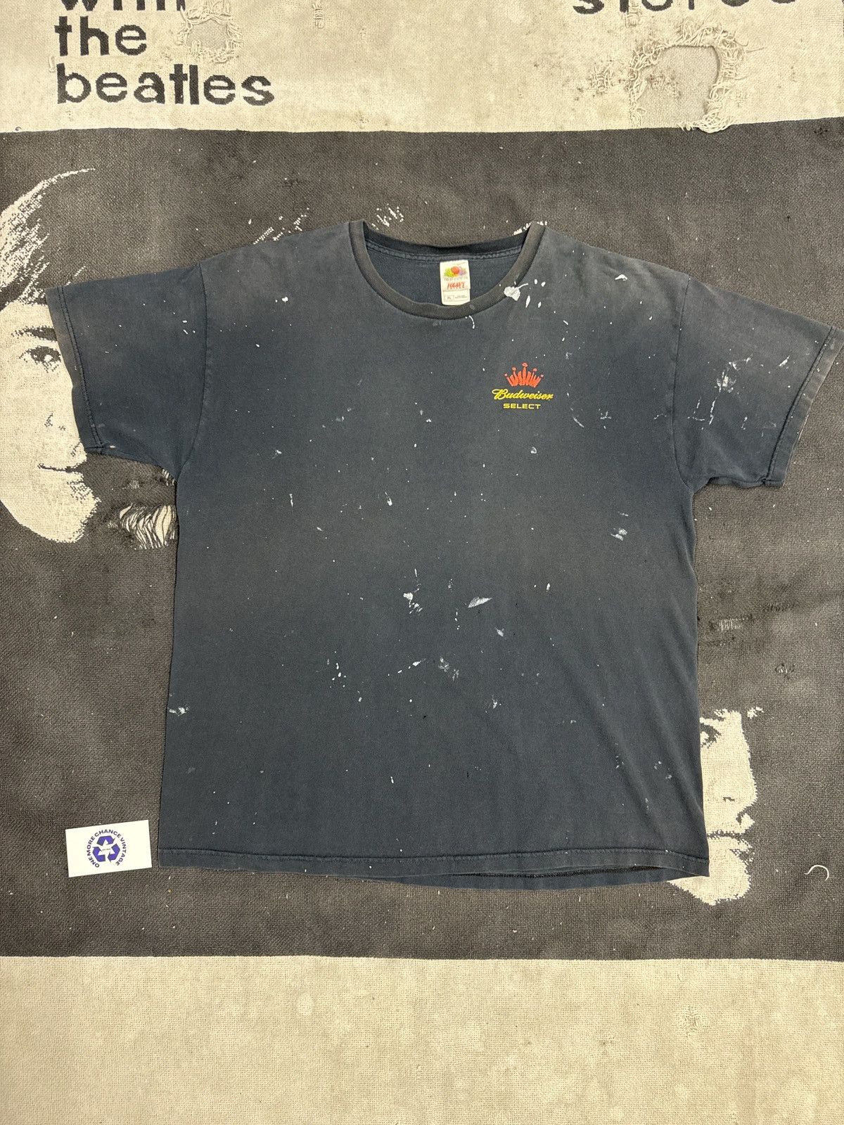 Vintage Budweiser Select Vintage Faded Navy Vintage Y2K T-Shirt Size US XL / EU 56 / 4 - 1 Thumbnail