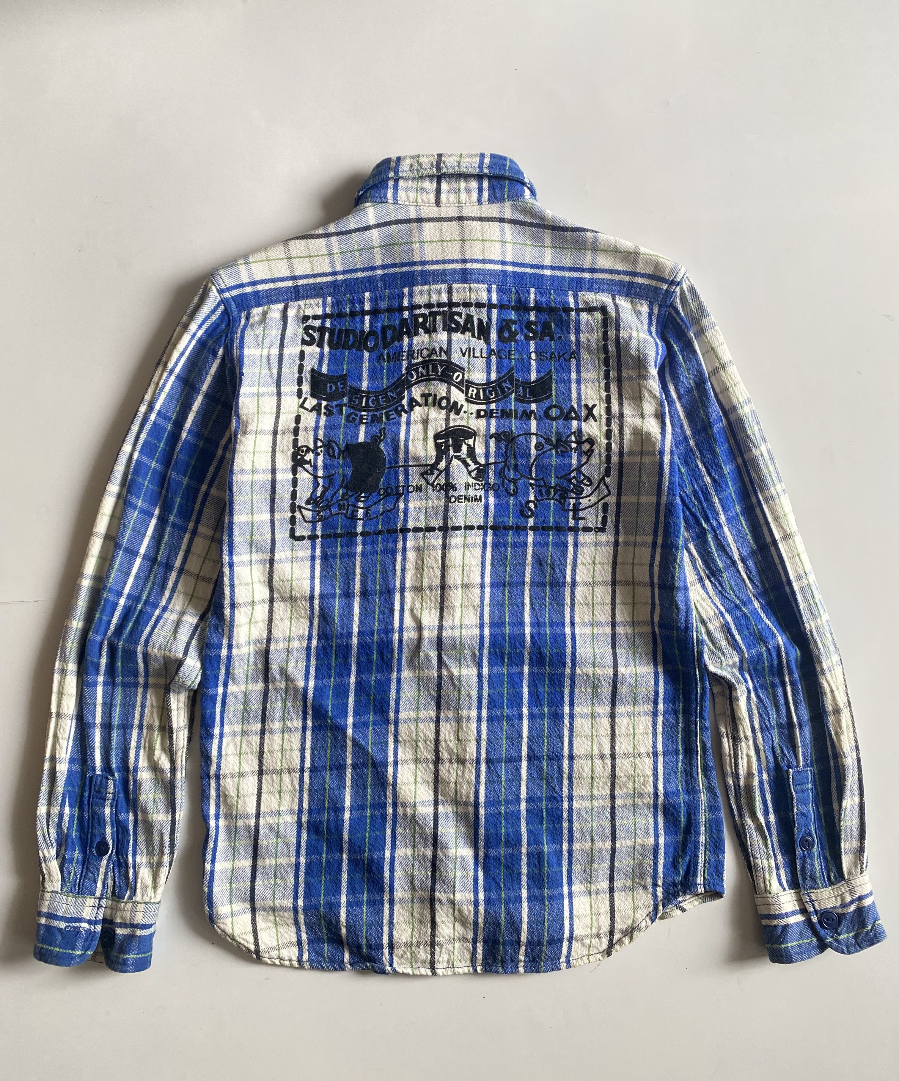 Japanese Brand × Studio D'Artisan × Vintage 24H DELETED 💥 Studio D'Artisan Flannel Shirt Size US M / EU 48-50 / 2 - 1 Thumbnail